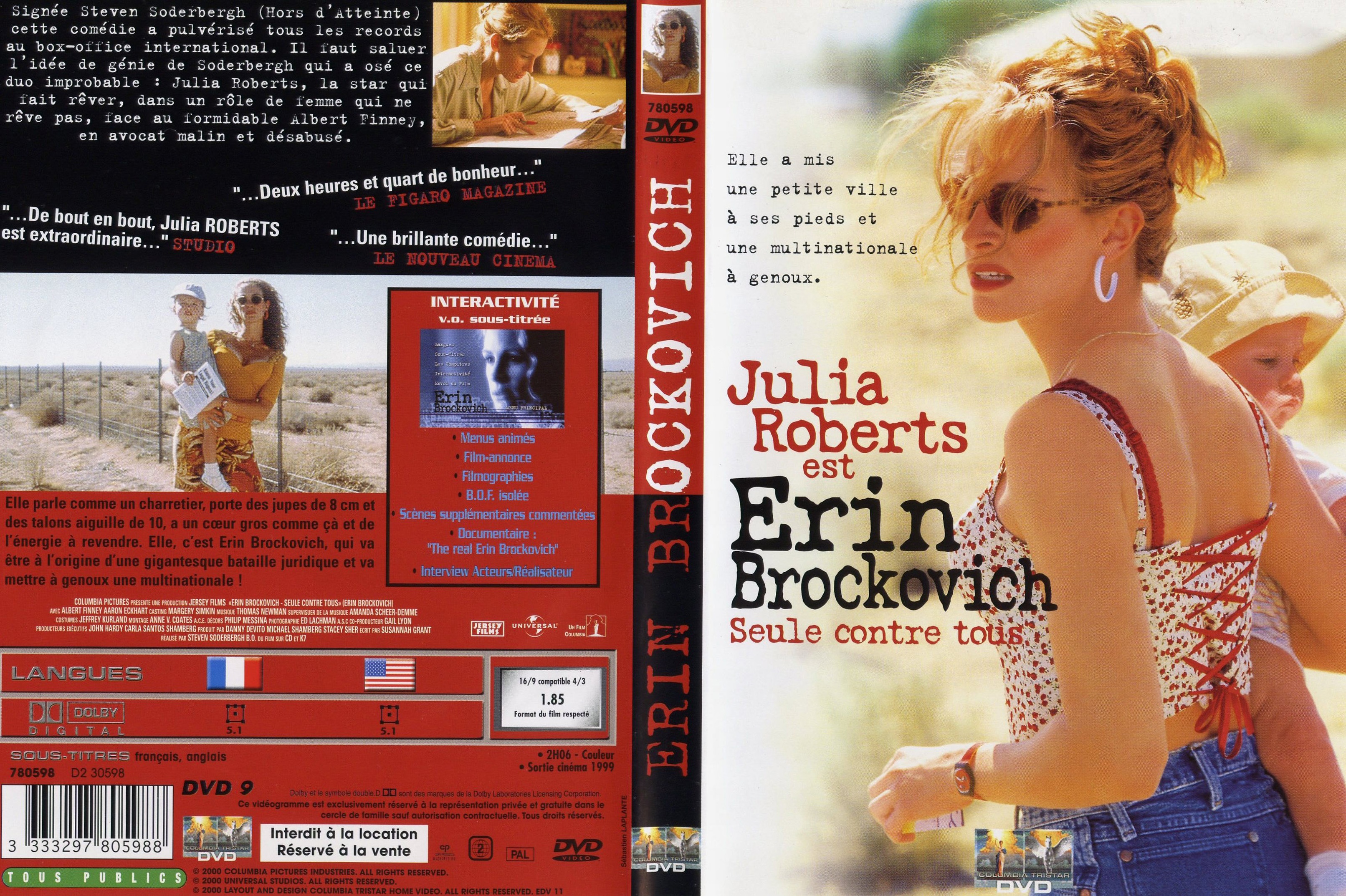 Jaquette DVD Erin Brockovich
