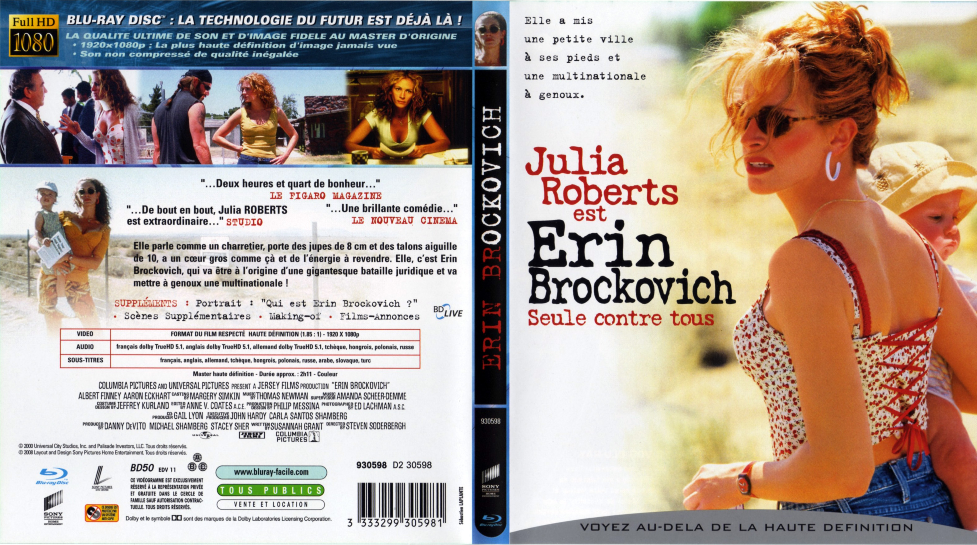 Jaquette DVD Erin Brockovich (BLU-RAY)
