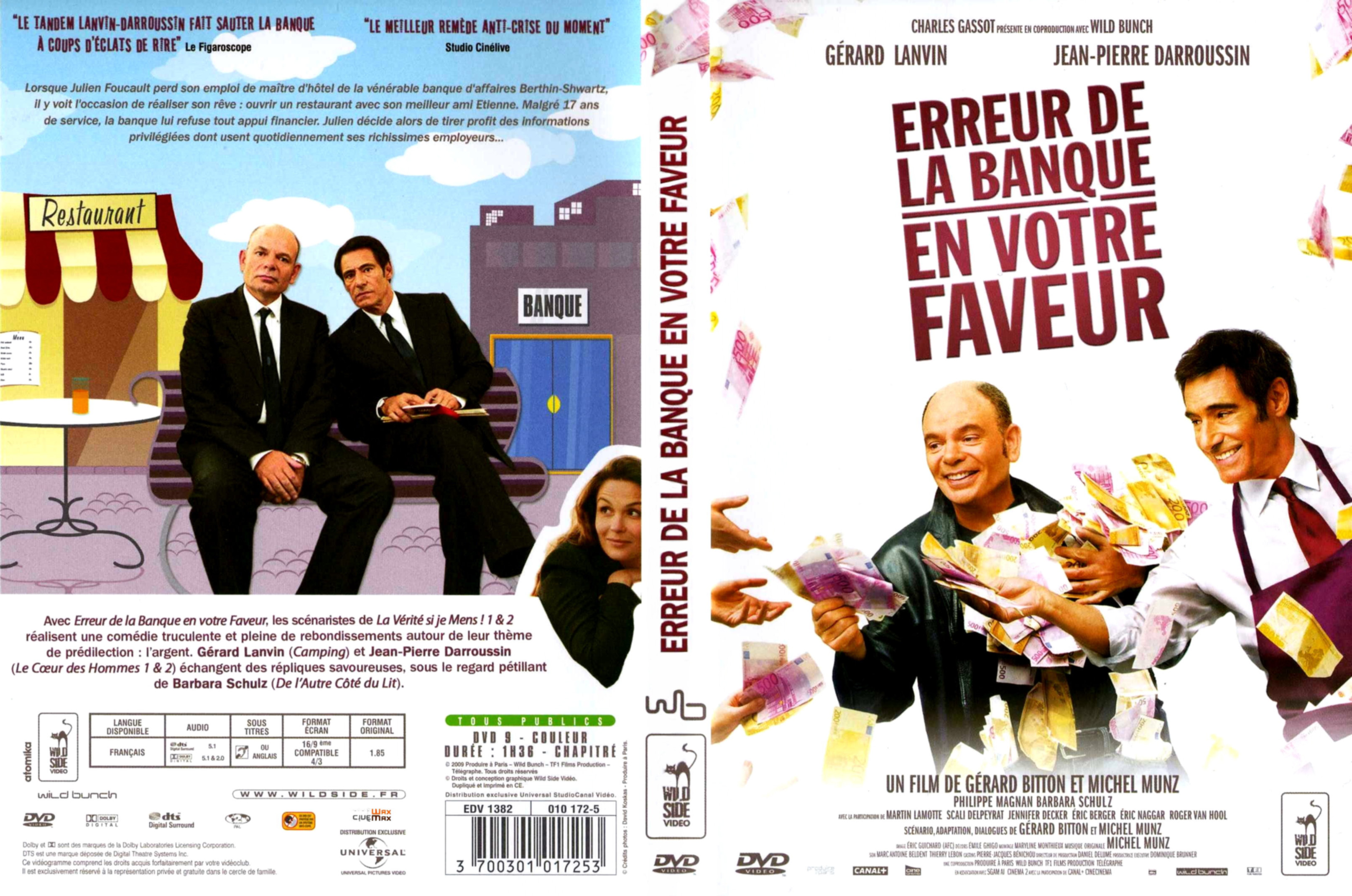 Jaquette DVD Erreur de la banque en votre faveur