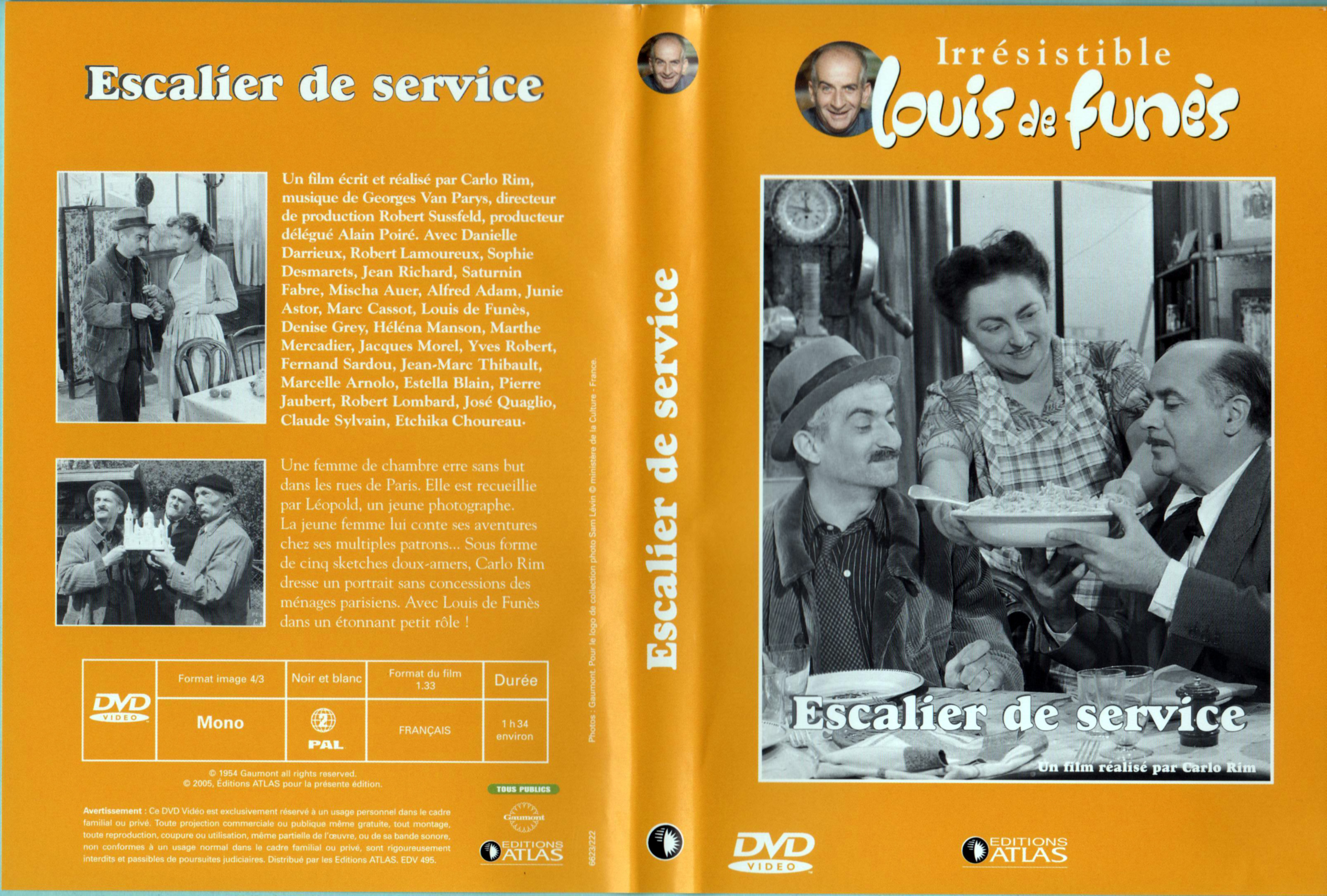 Jaquette DVD Escalier de service