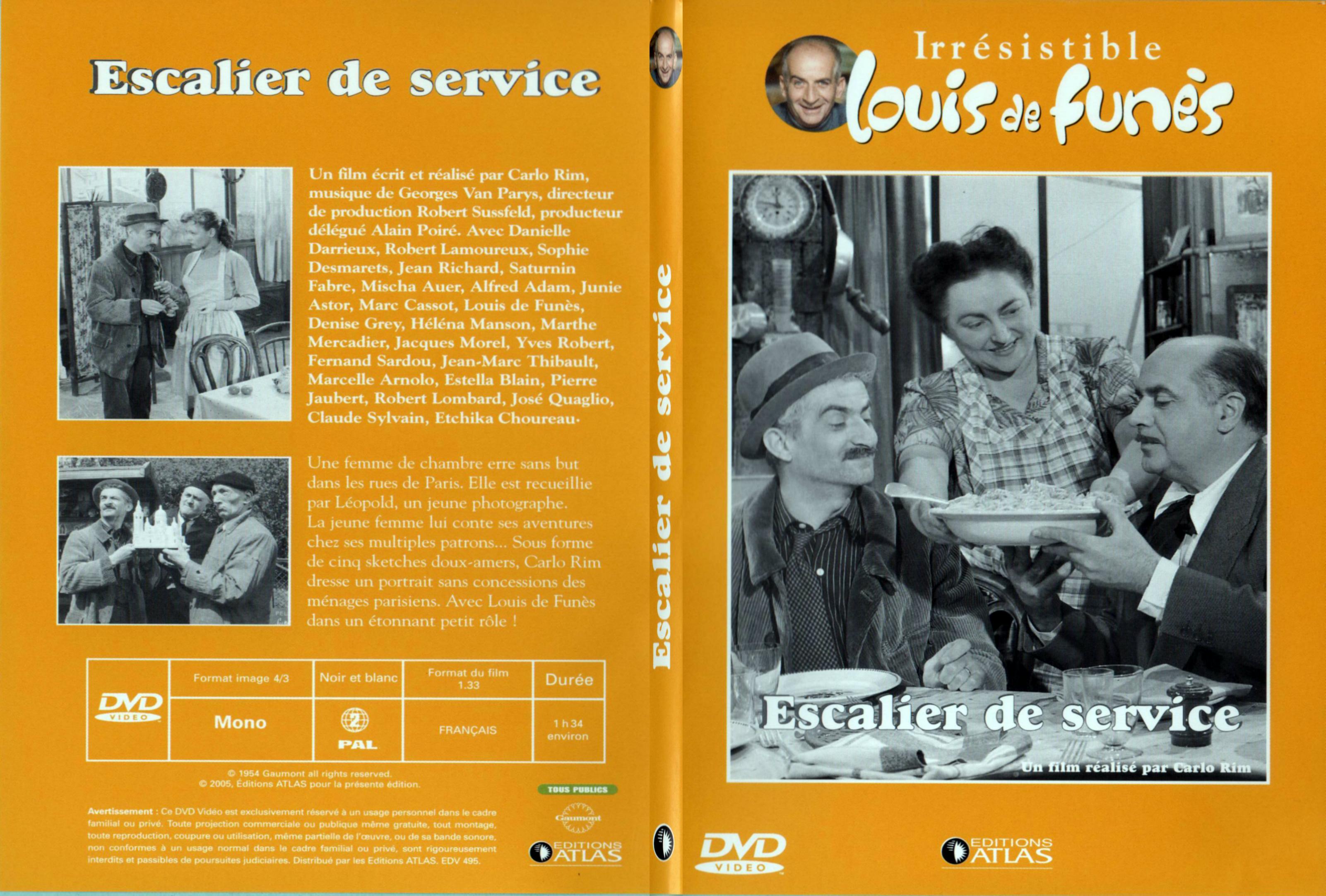 Jaquette DVD Escalier de service - SLIM
