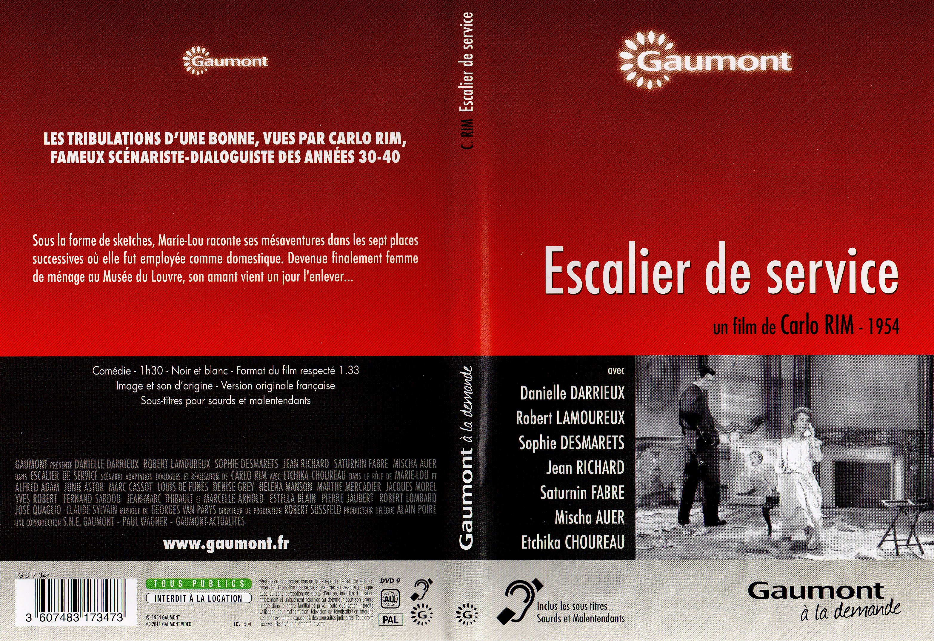 Jaquette DVD Escalier de service v2