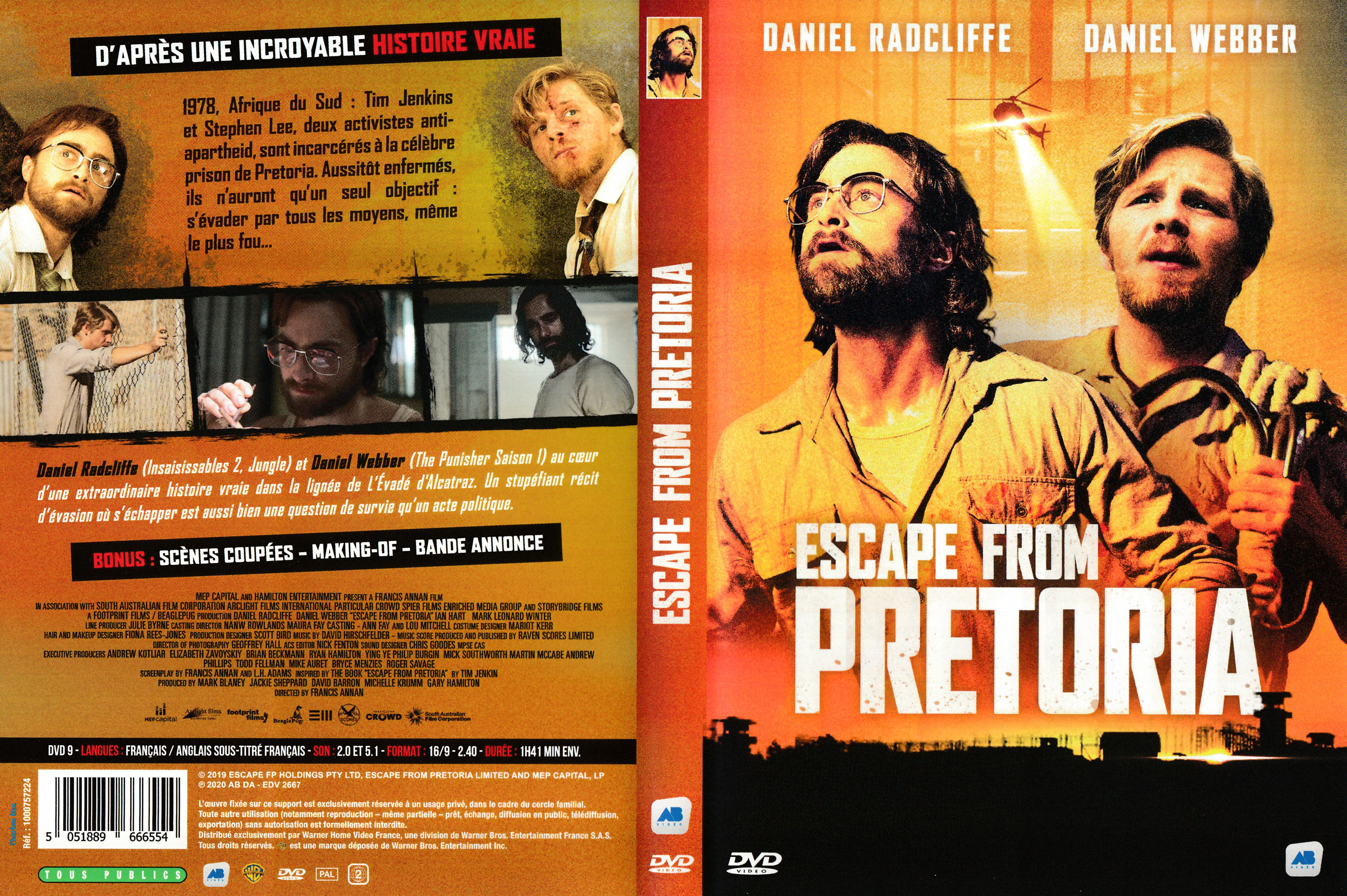 Jaquette DVD Escape from Pretoria