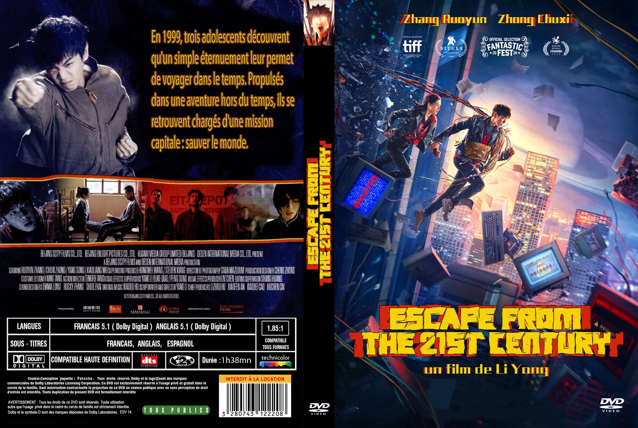 Jaquette DVD Escape from the 21st century custom