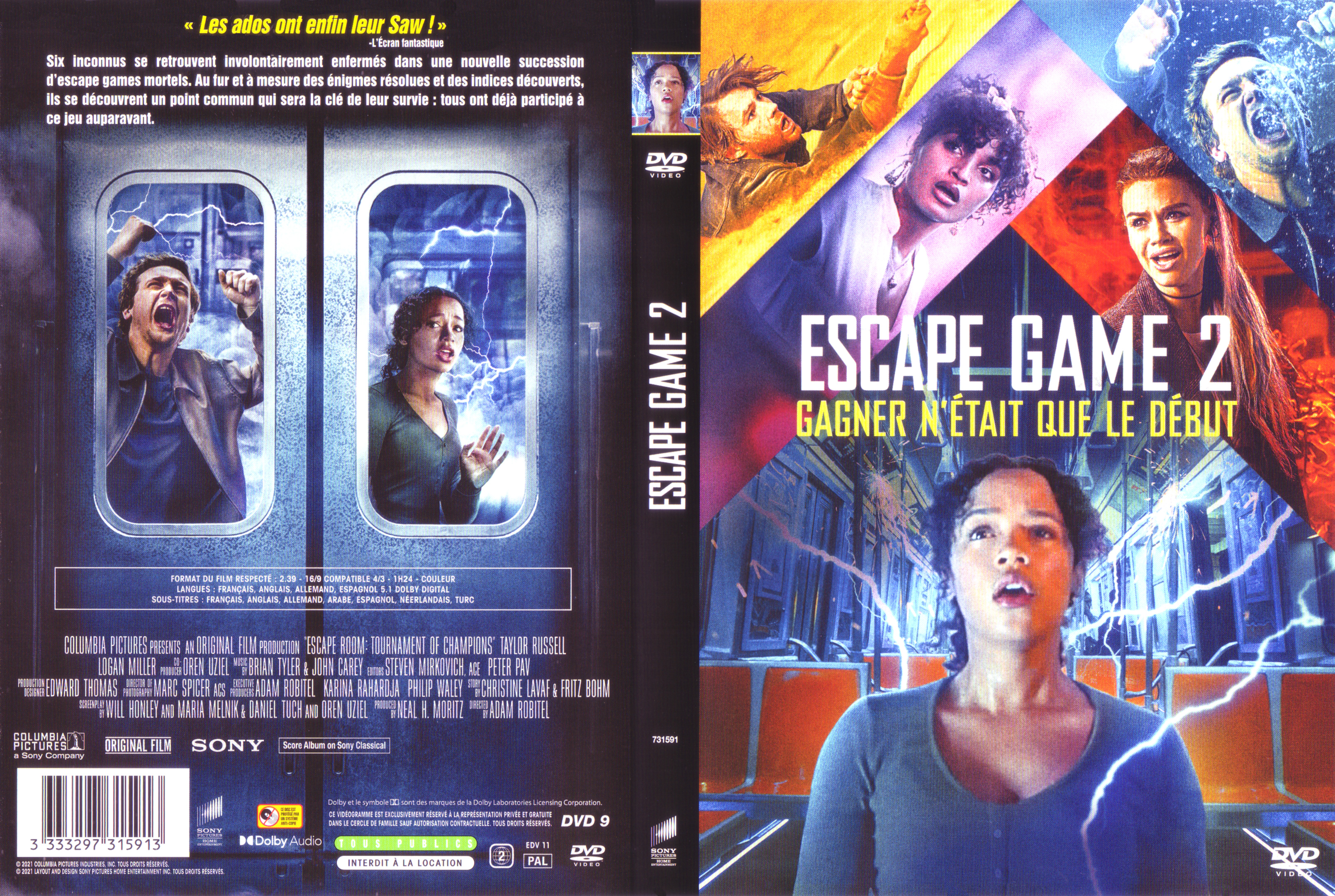 Jaquette DVD Escape game 2