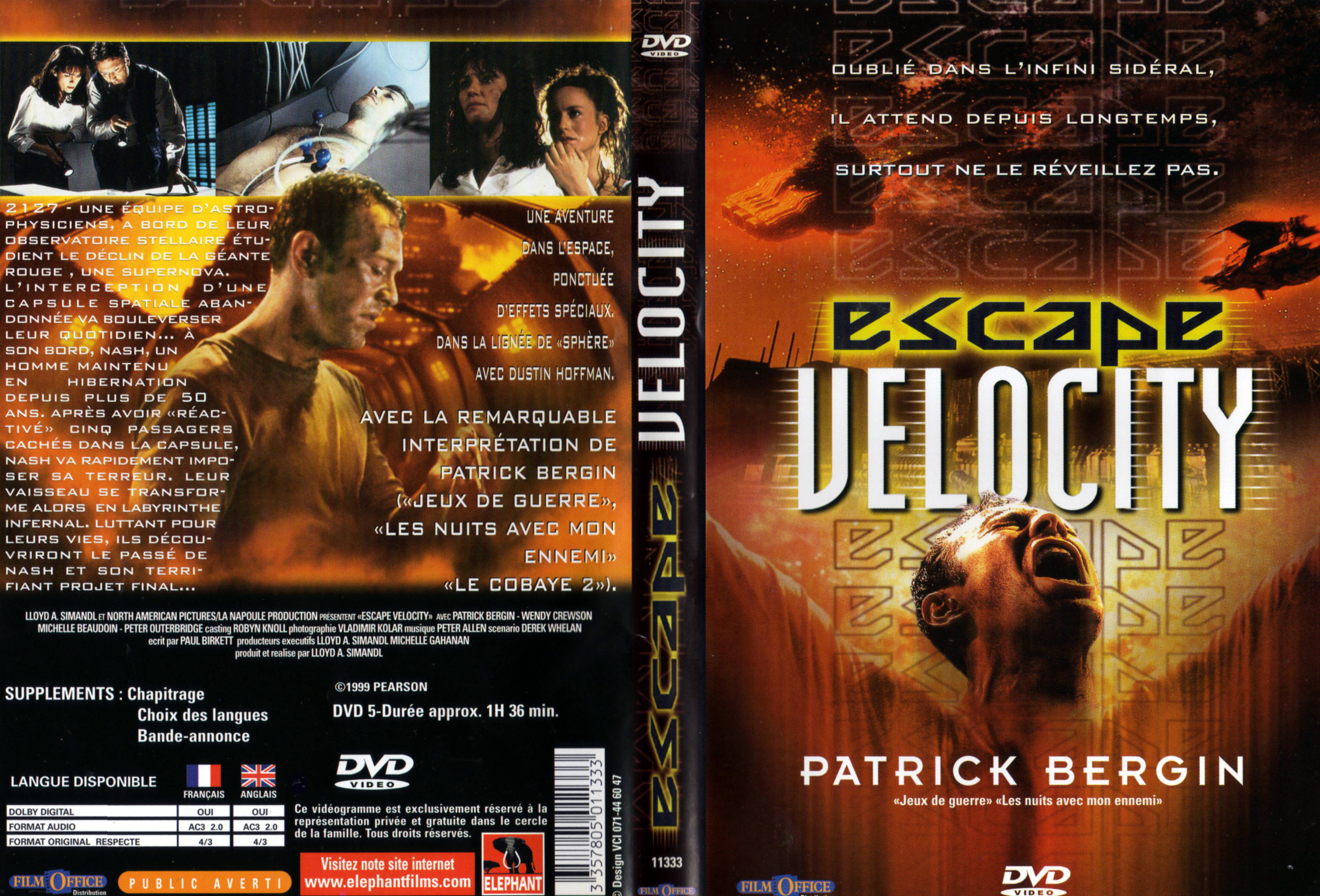 Jaquette DVD Escape velocity