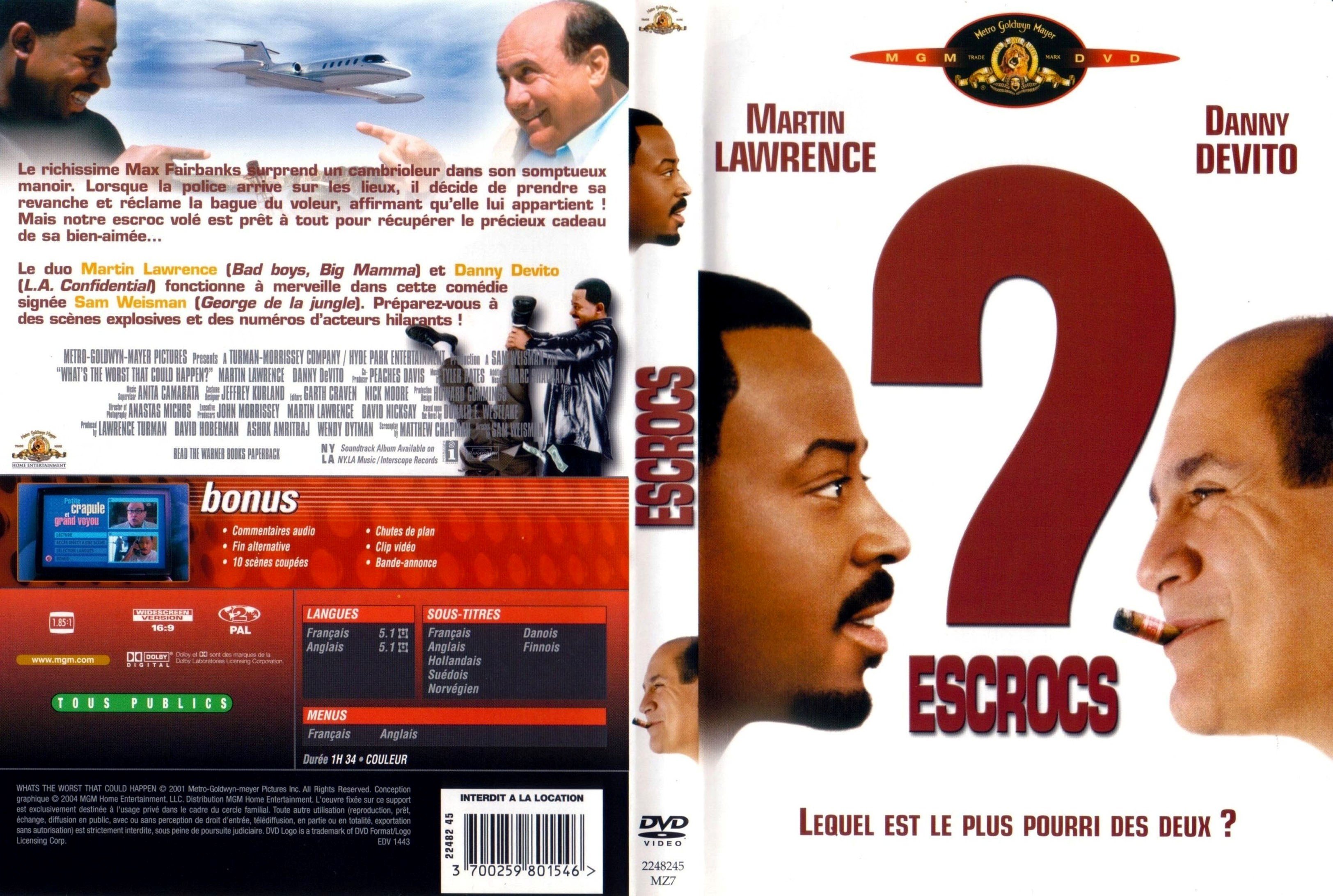 Jaquette DVD Escrocs