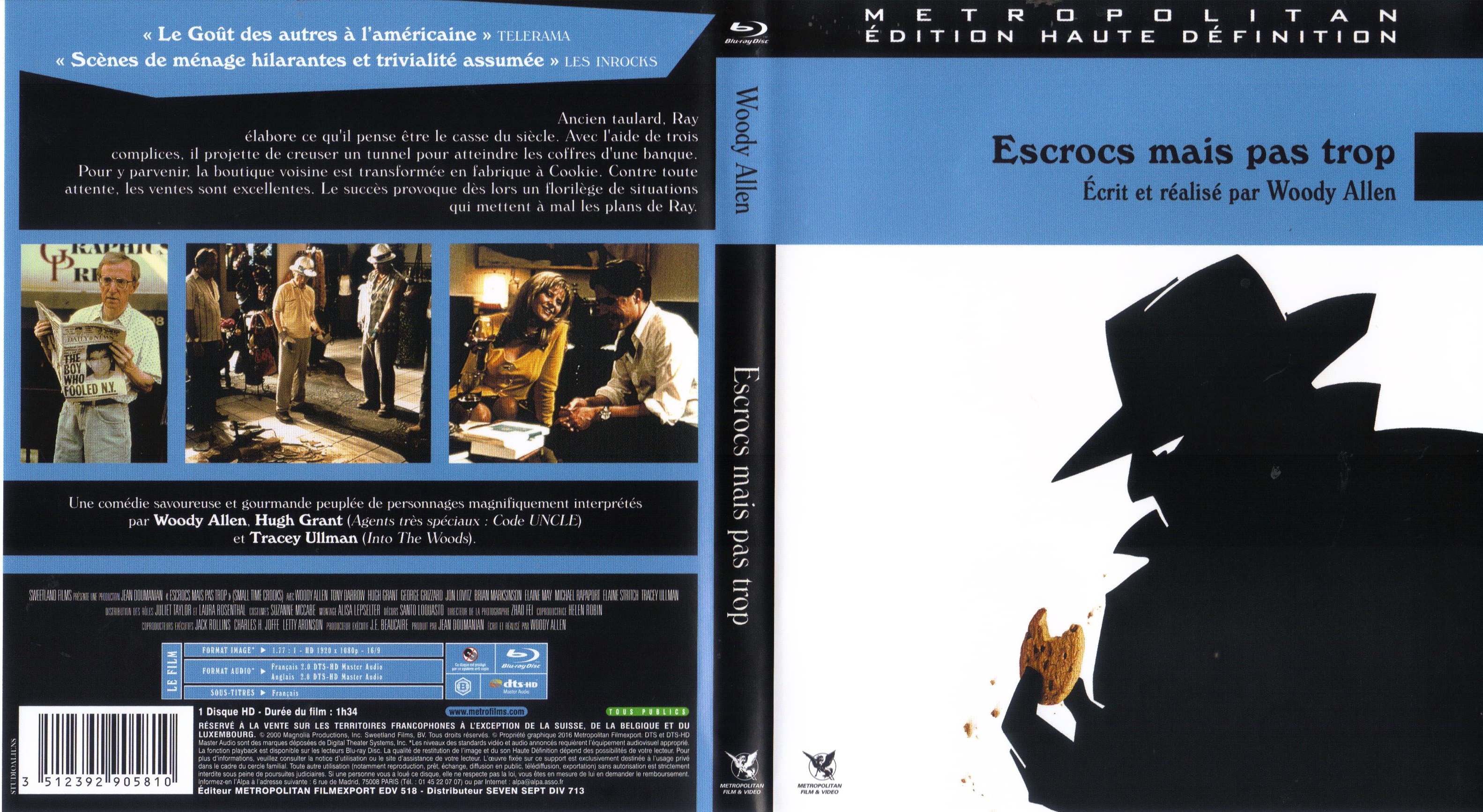 Jaquette DVD Escrocs mais pas trop (BLU-RAY)