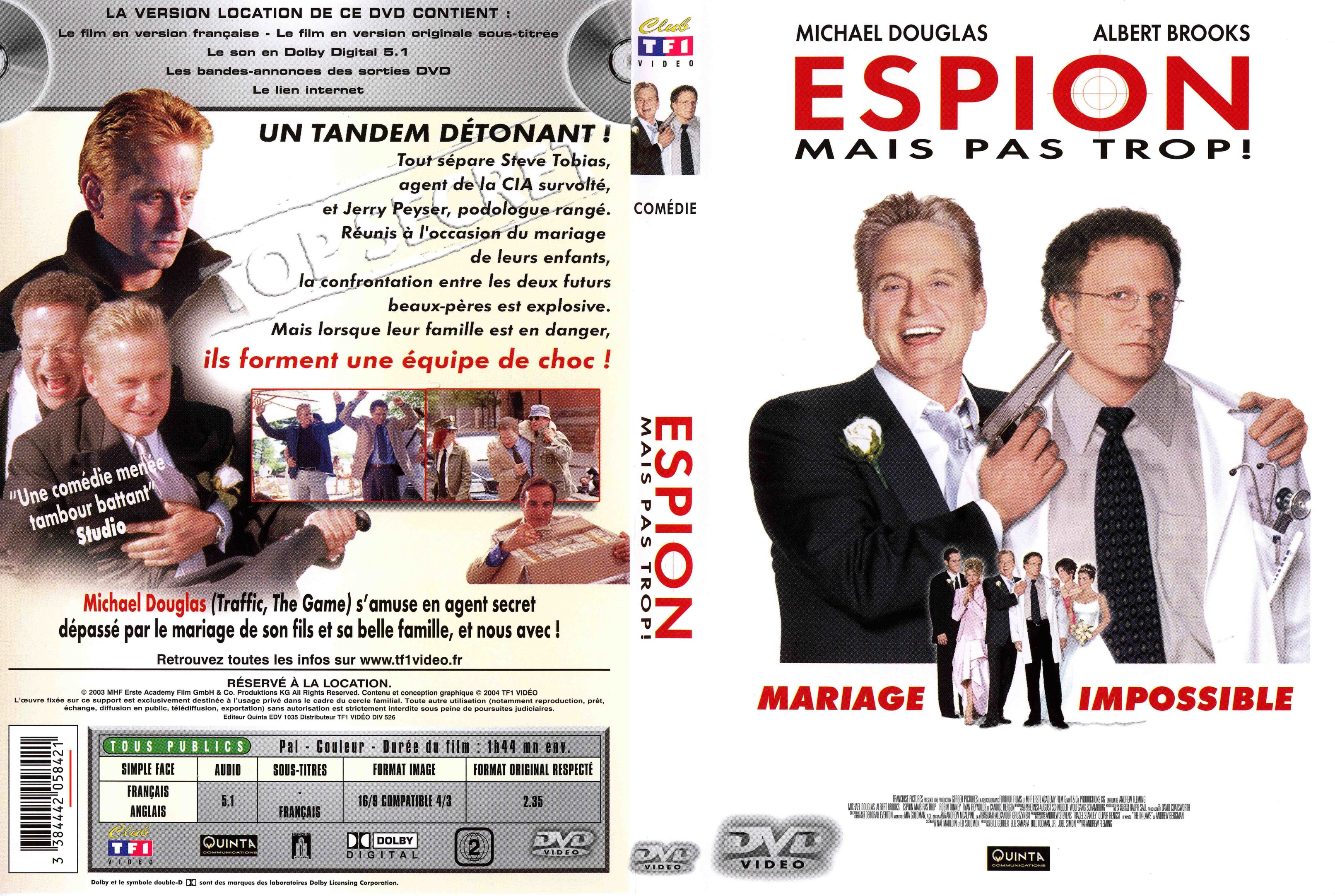 Jaquette DVD Espion mais pas trop