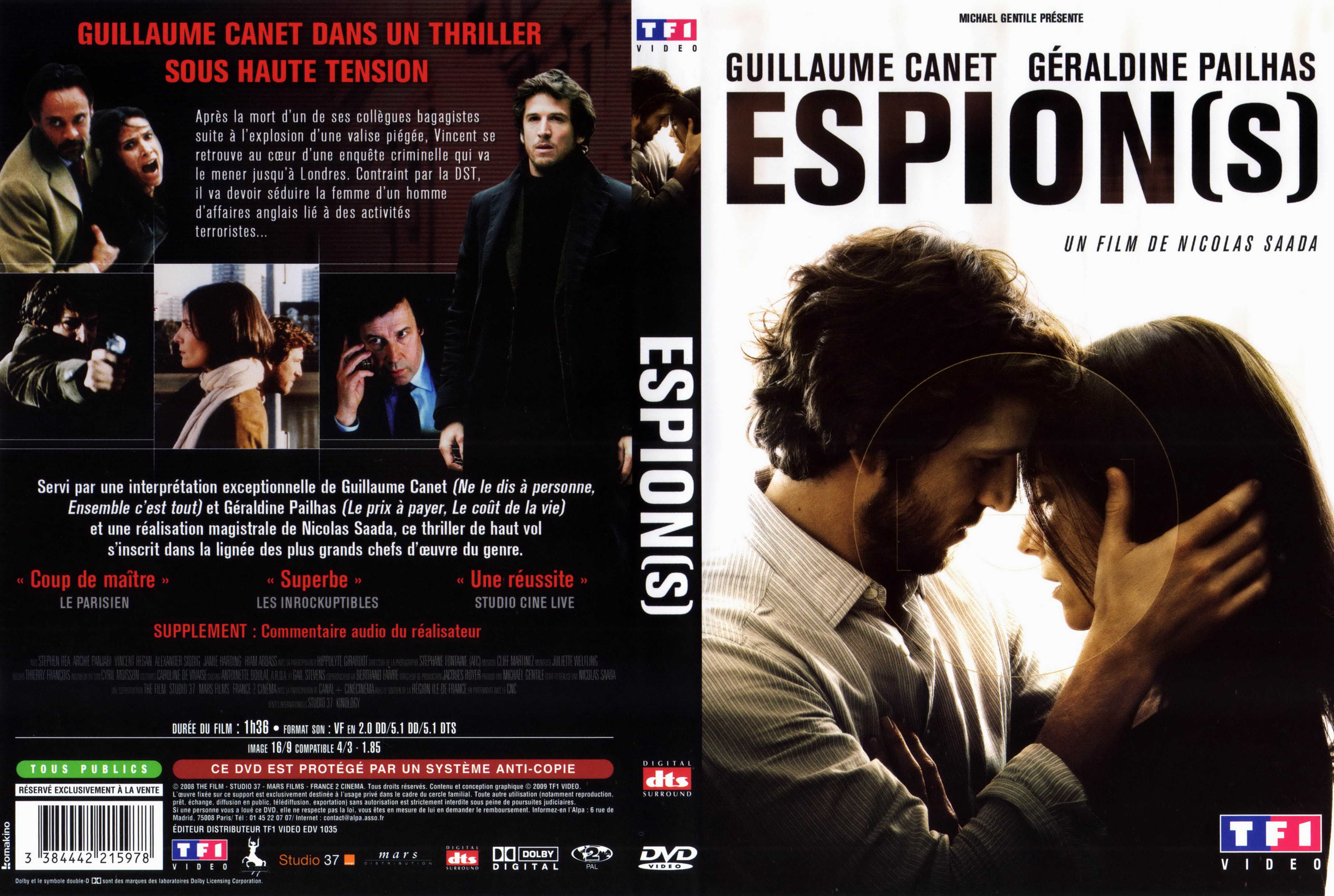 Jaquette DVD Espion(s)