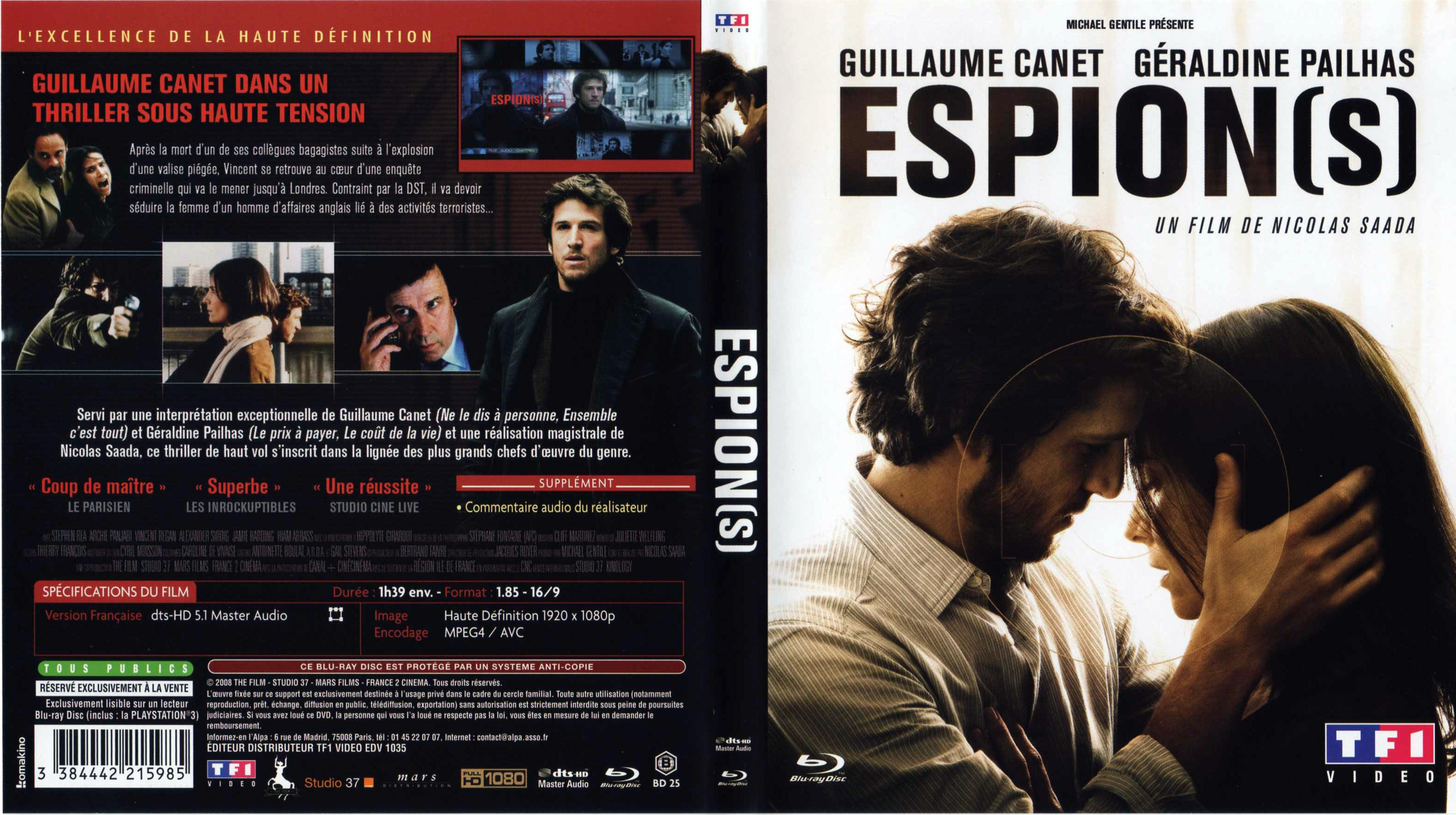 Jaquette DVD Espion(s) (BLU-RAY)