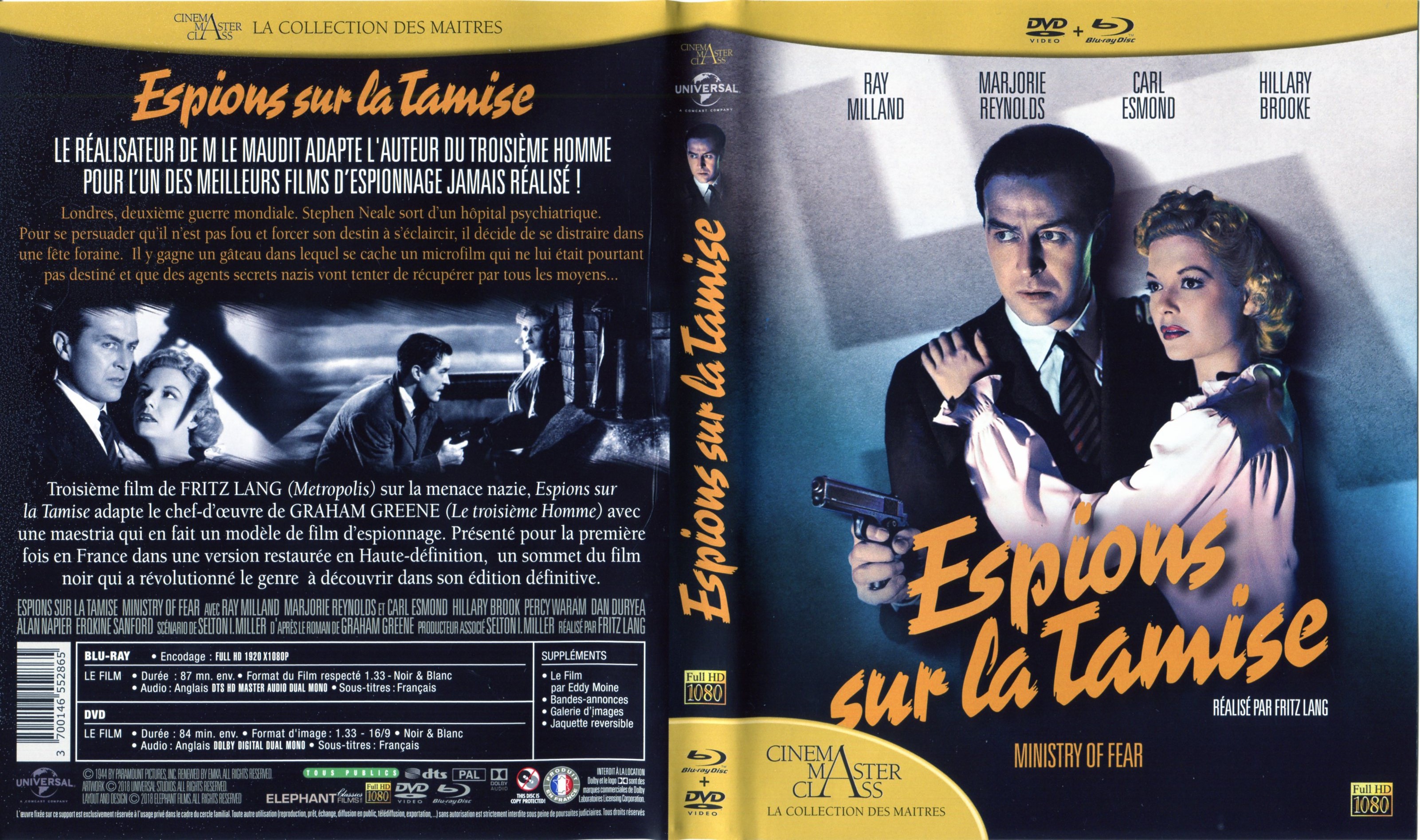 Jaquette DVD Espions sur la Tamise