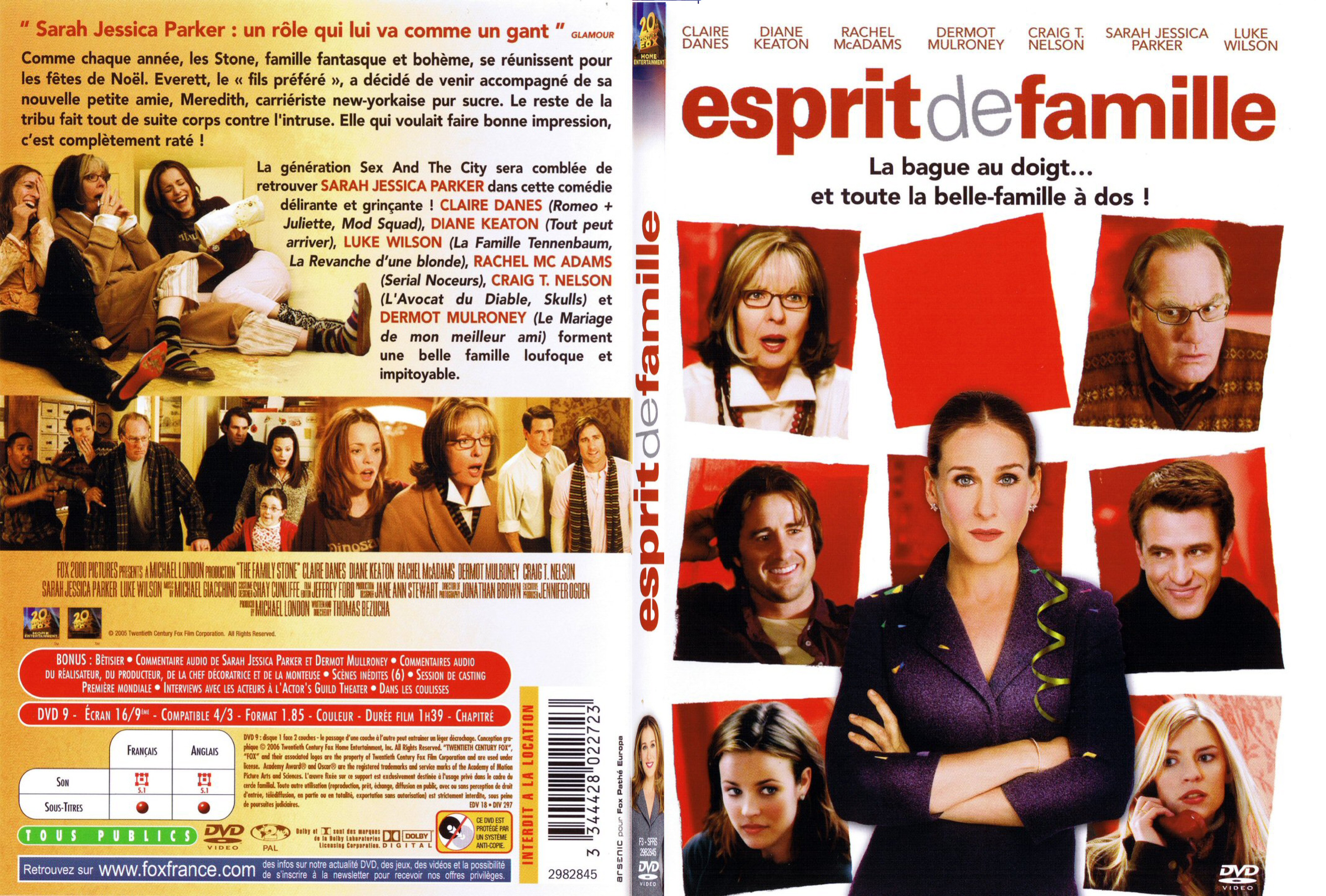 Jaquette DVD Esprit de famille - SLIM