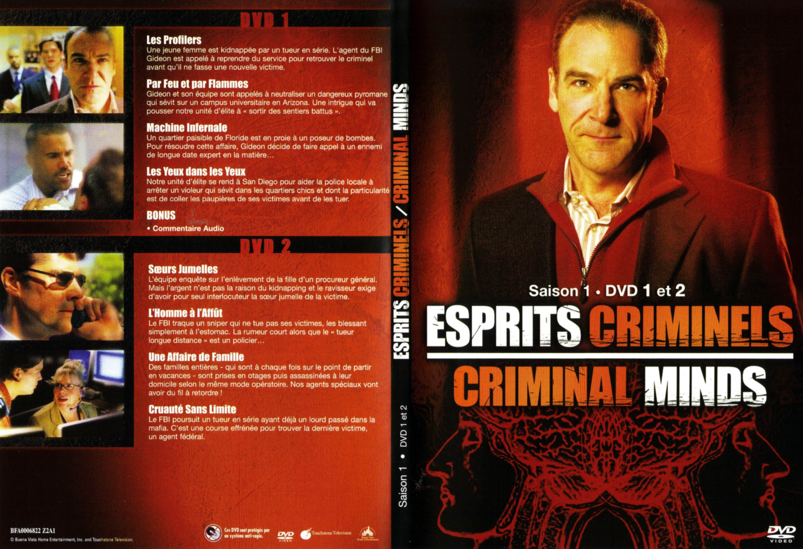 Jaquette DVD Esprits criminels Saison 1 DVD 1