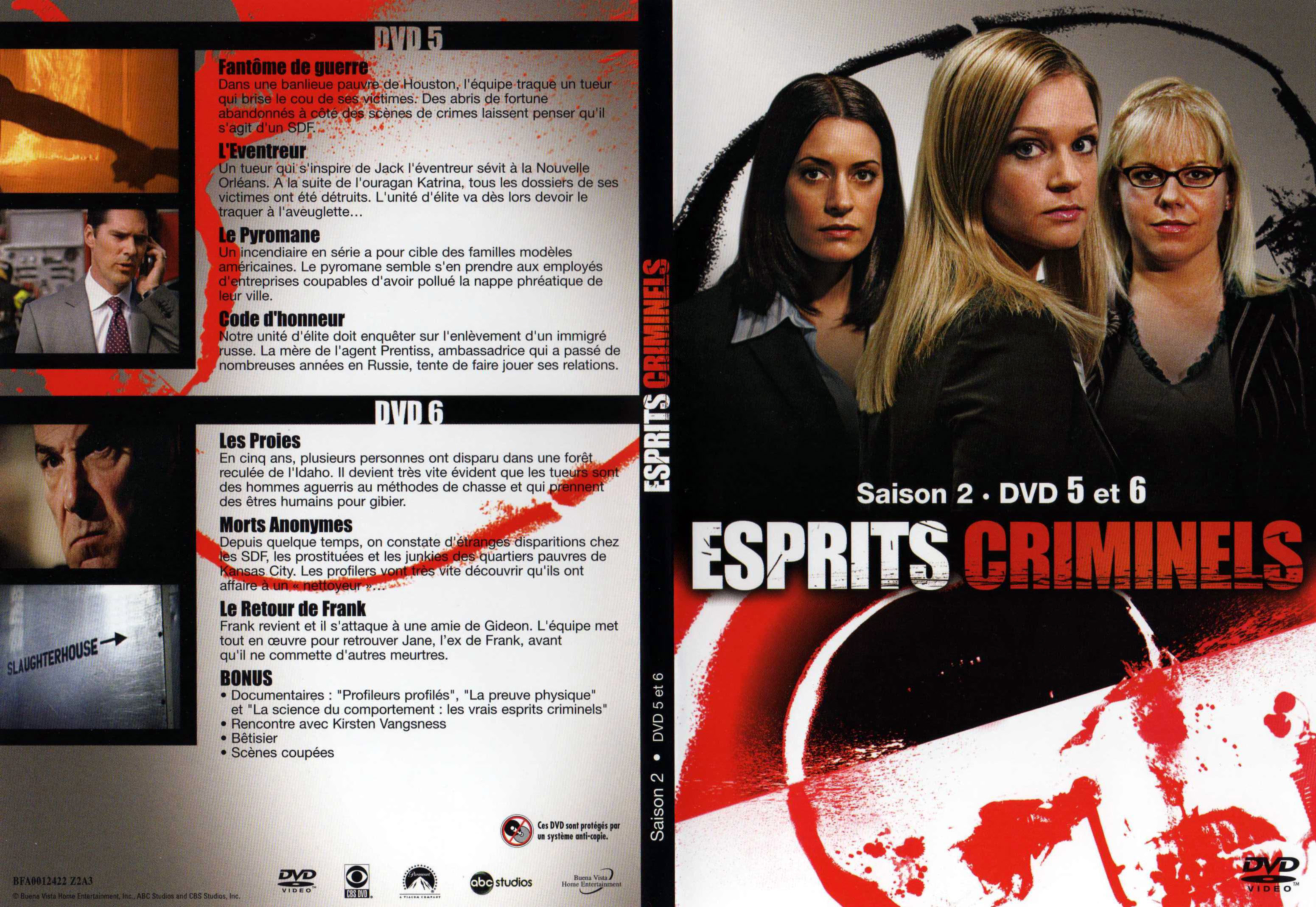 Jaquette DVD Esprits criminels Saison 2 DVD 3