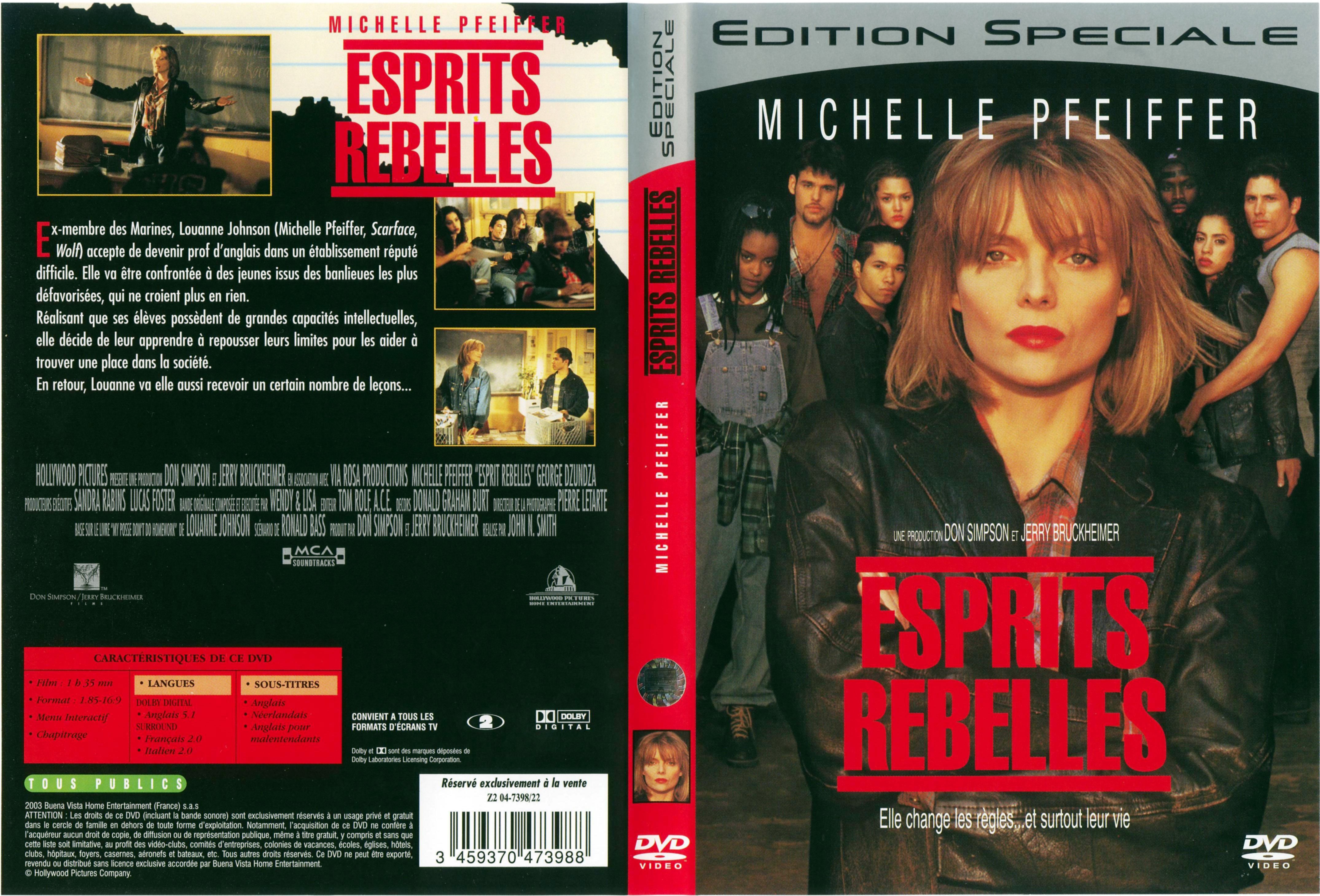 Jaquette DVD Esprits rebelles
