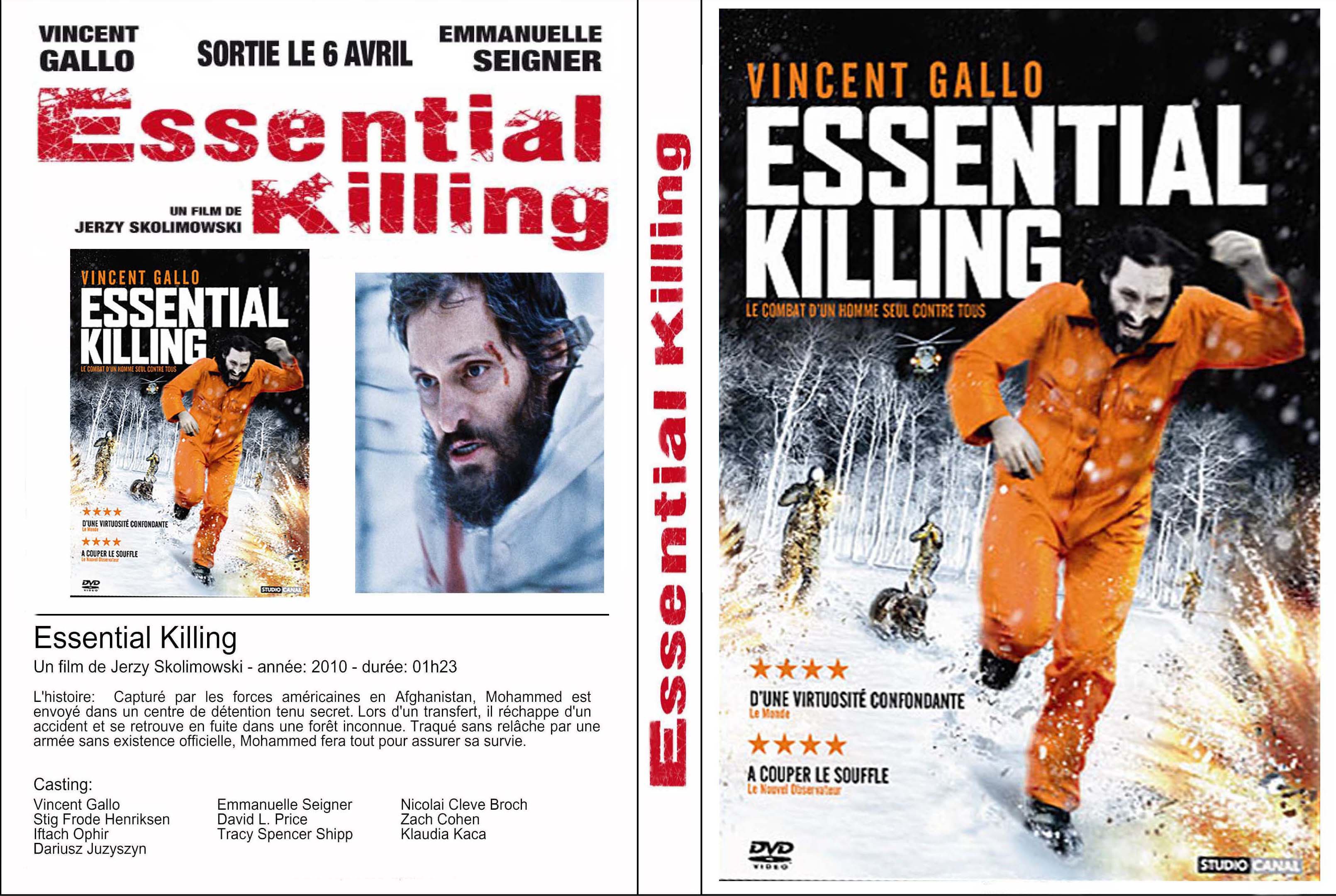 Jaquette DVD Essential Killing custom