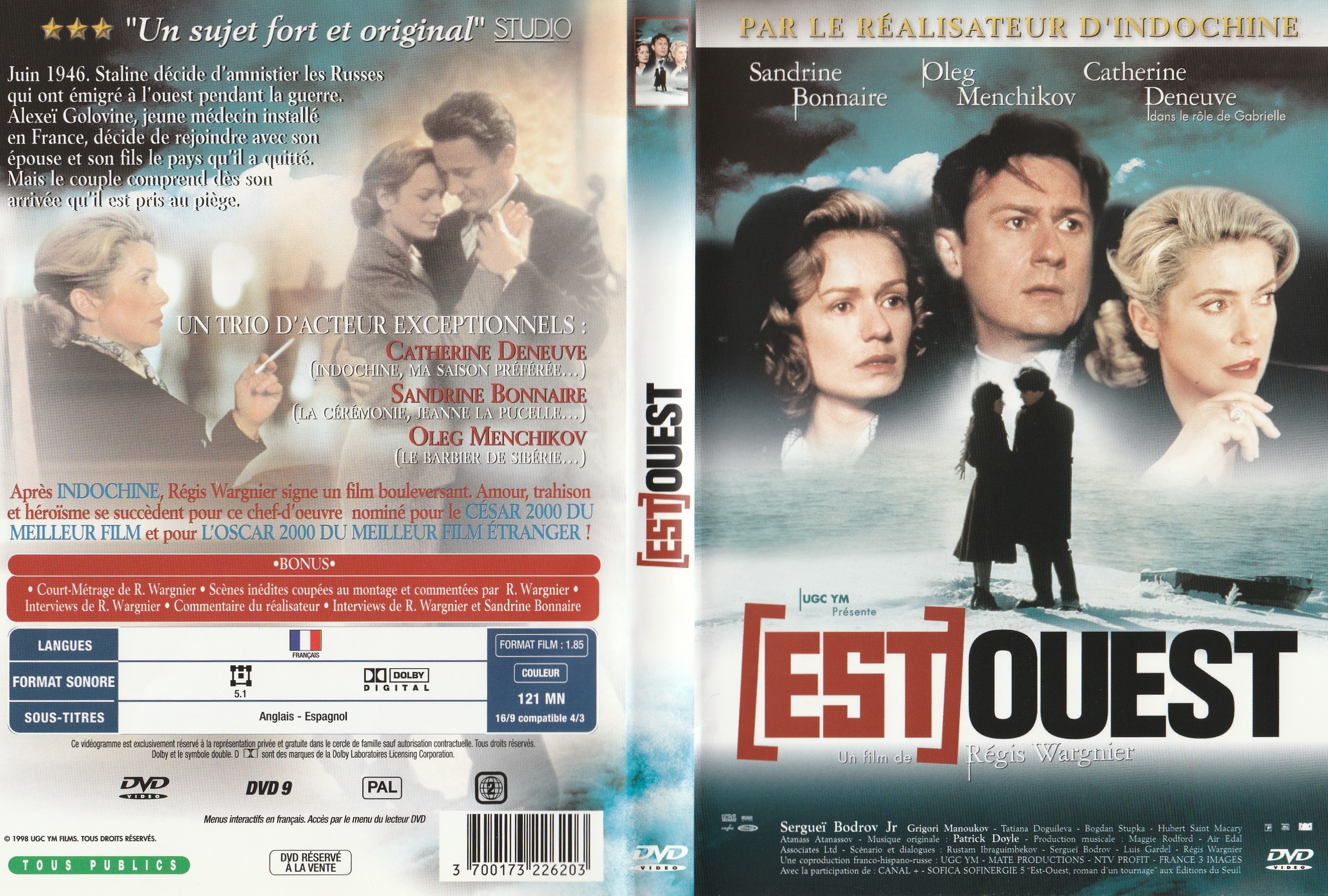 Jaquette DVD Est ouest