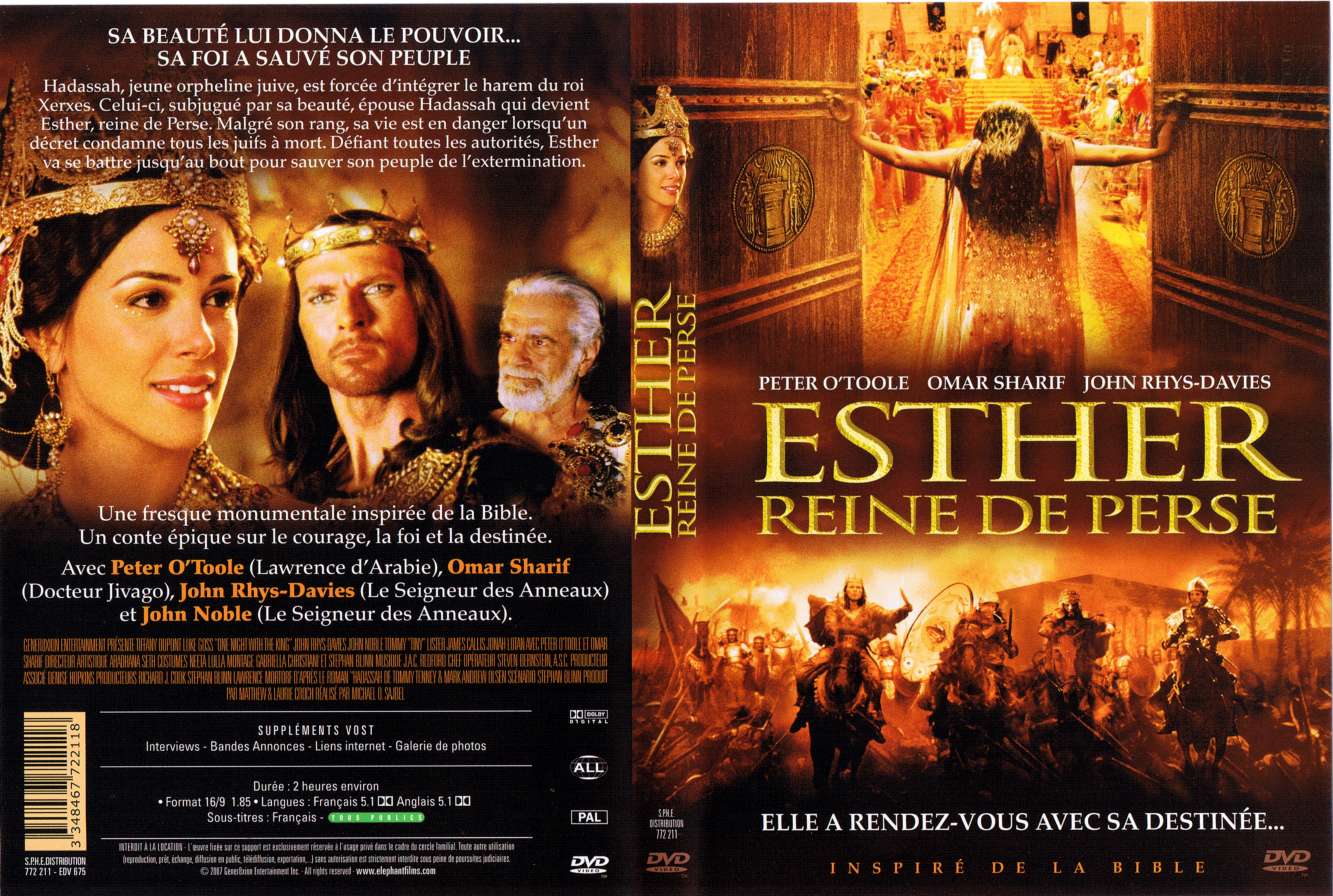 Jaquette DVD Esther Reine de Perse