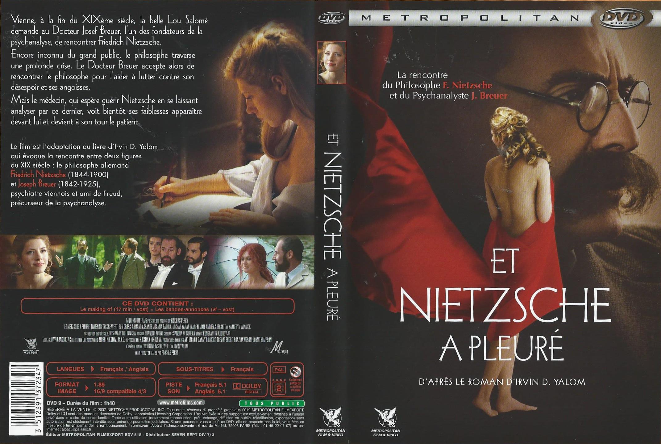 Jaquette DVD Et Nietzsche a pleur