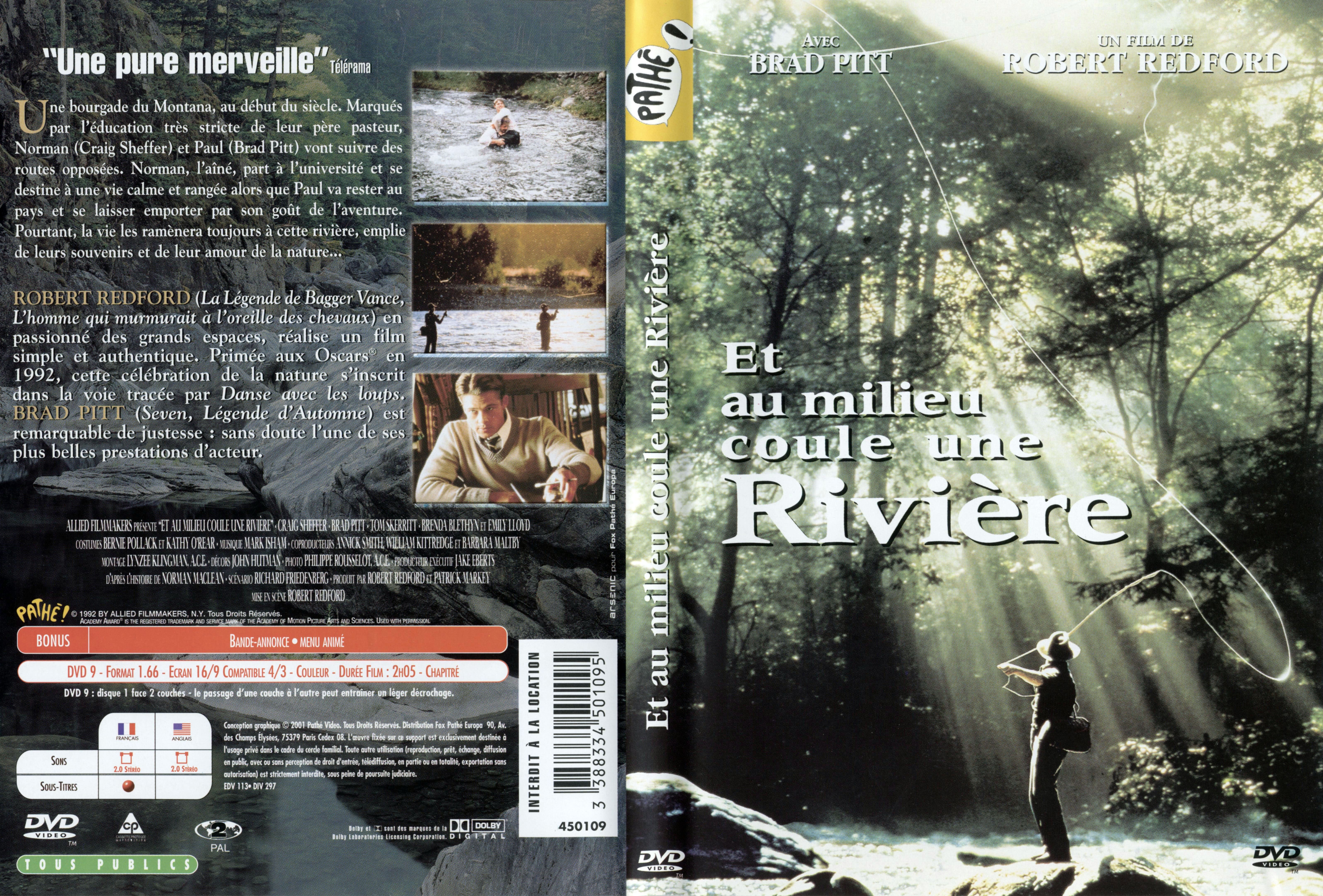 Jaquette DVD Et au milieu coule une riviere v2