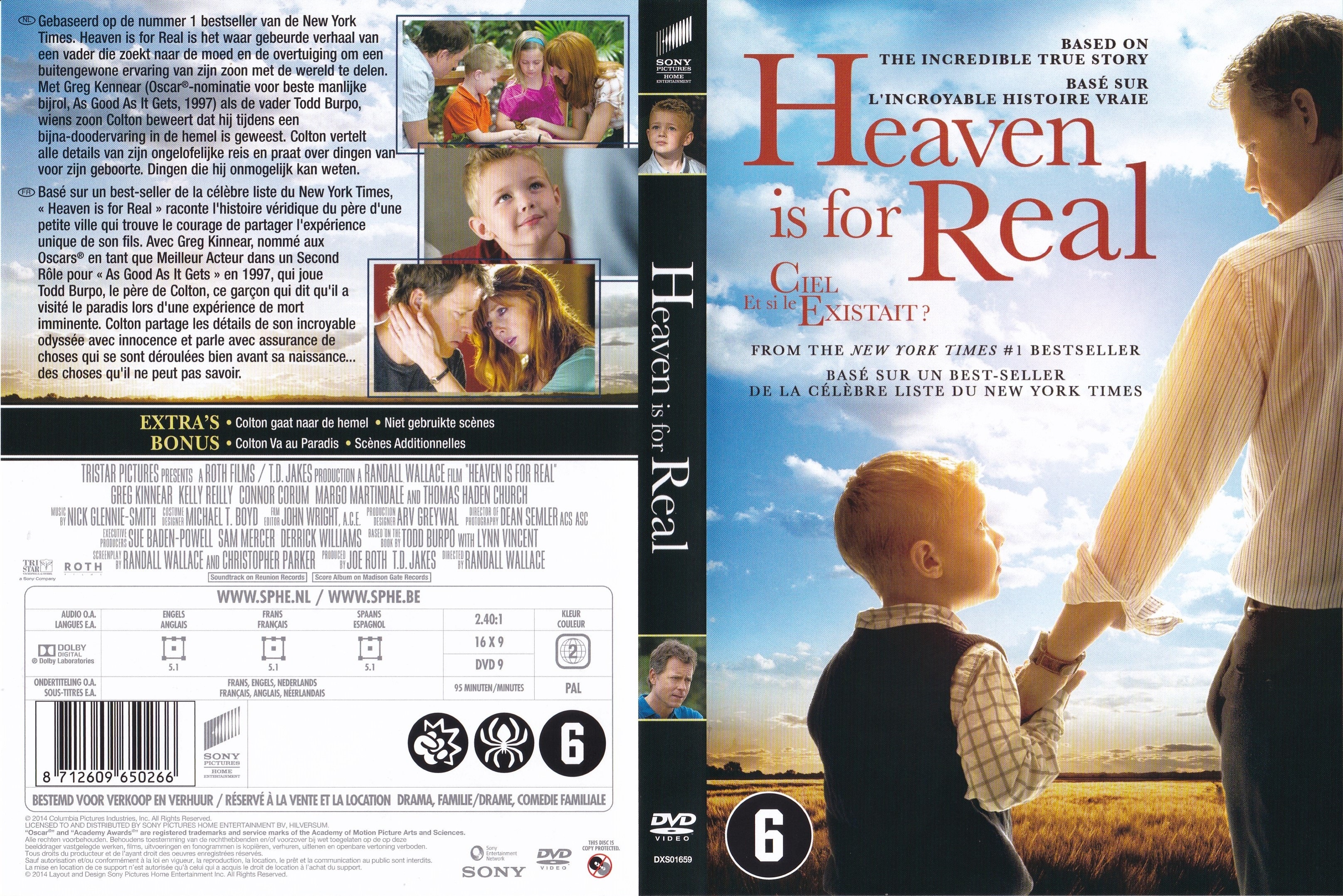 Jaquette DVD Et si le ciel existait - Heaven is for real