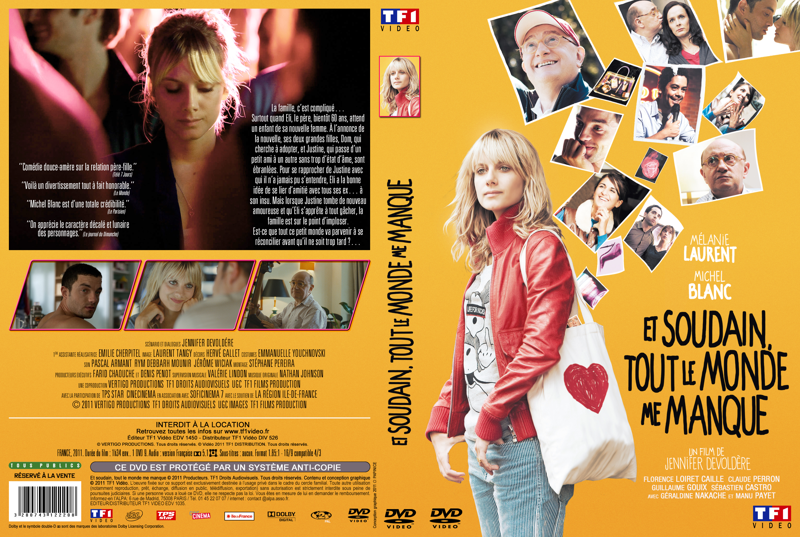 Jaquette DVD Et soudain, tout le monde me manque custom