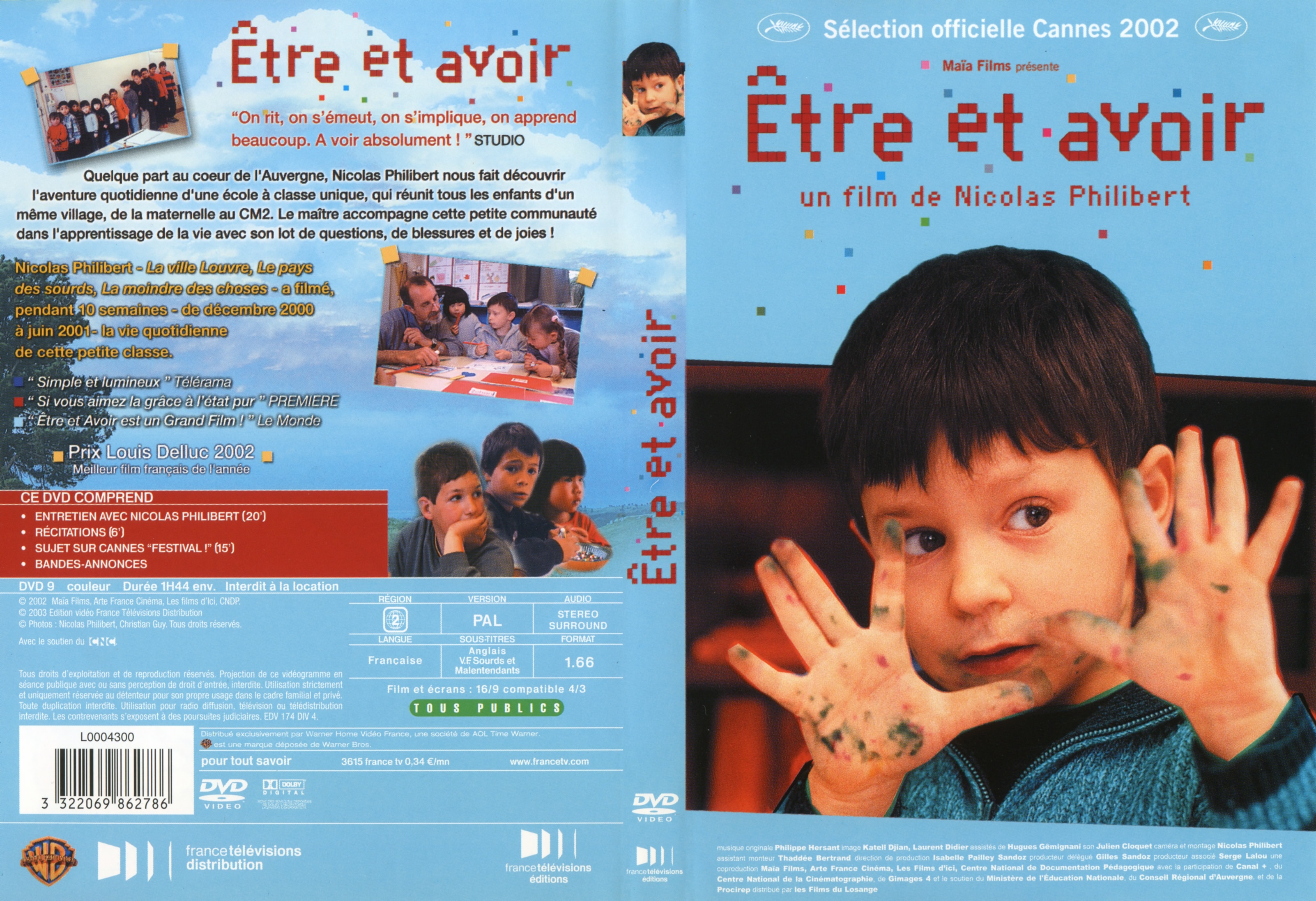 Jaquette DVD Etre et avoir