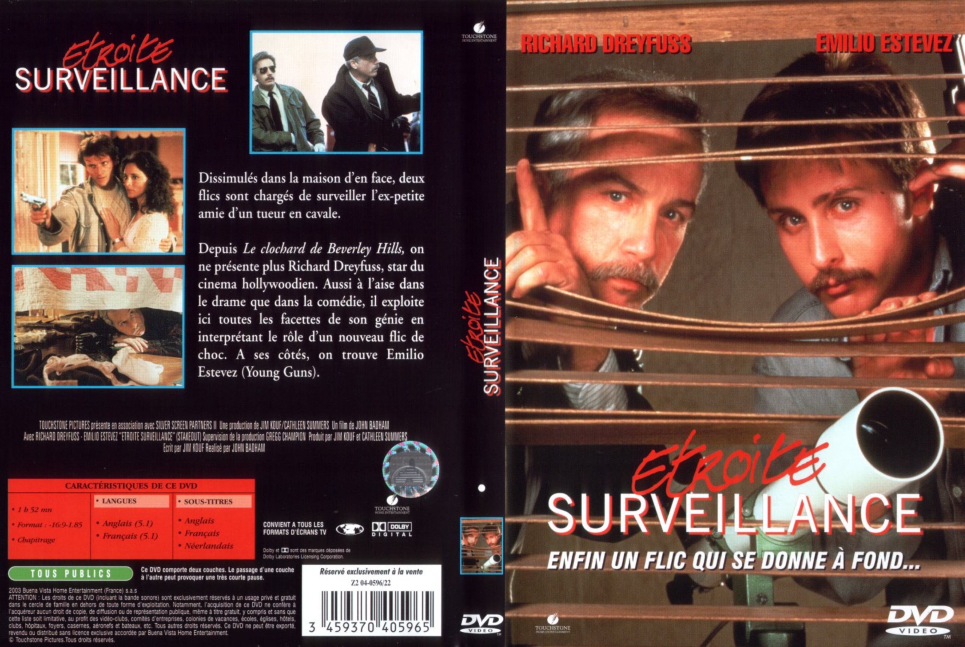 Jaquette DVD Etroite surveillance