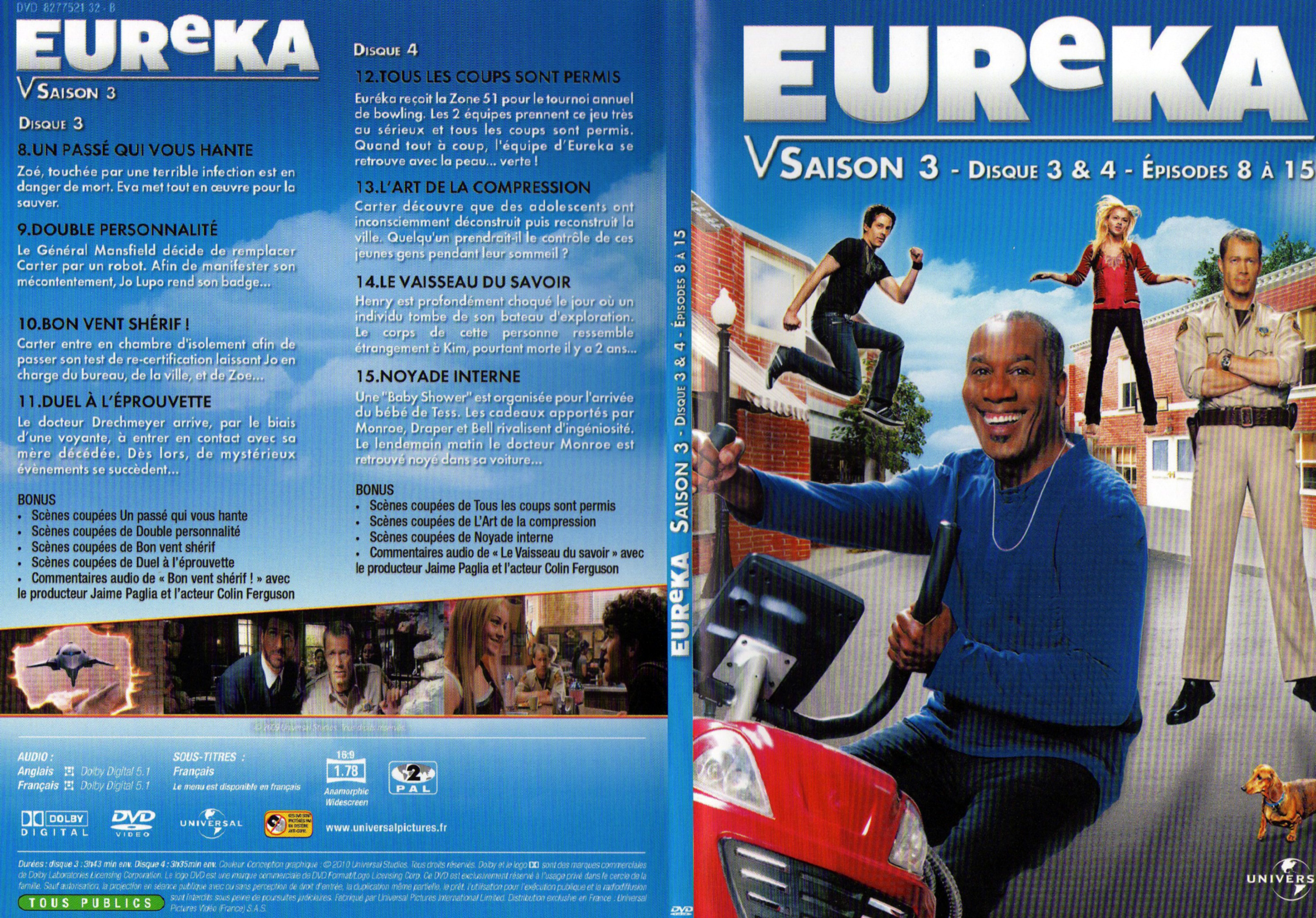 Jaquette DVD Eureka Saison 3 DVD 2