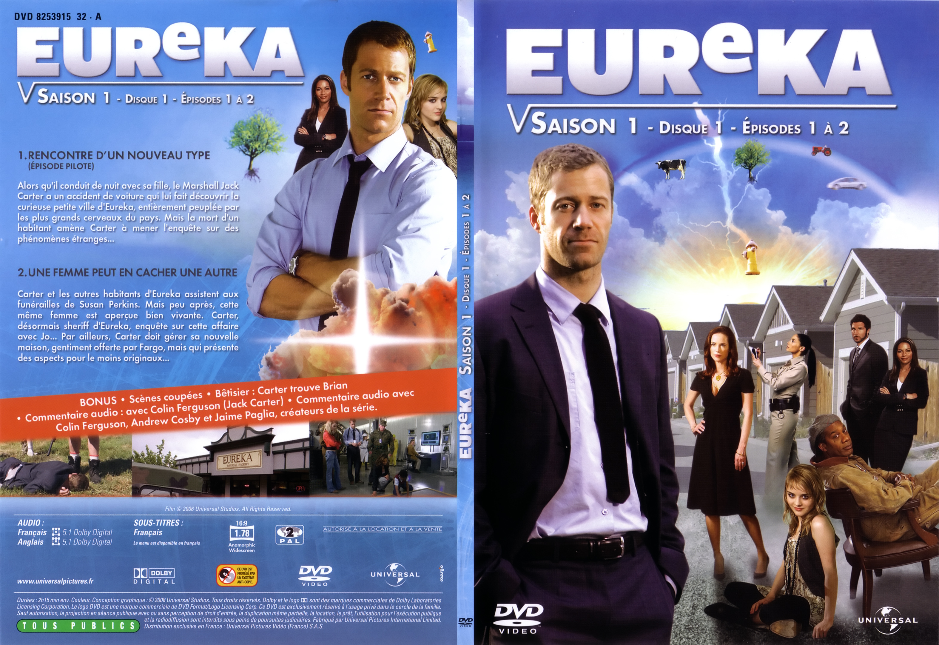 Jaquette DVD Eureka saison 1 DVD 1