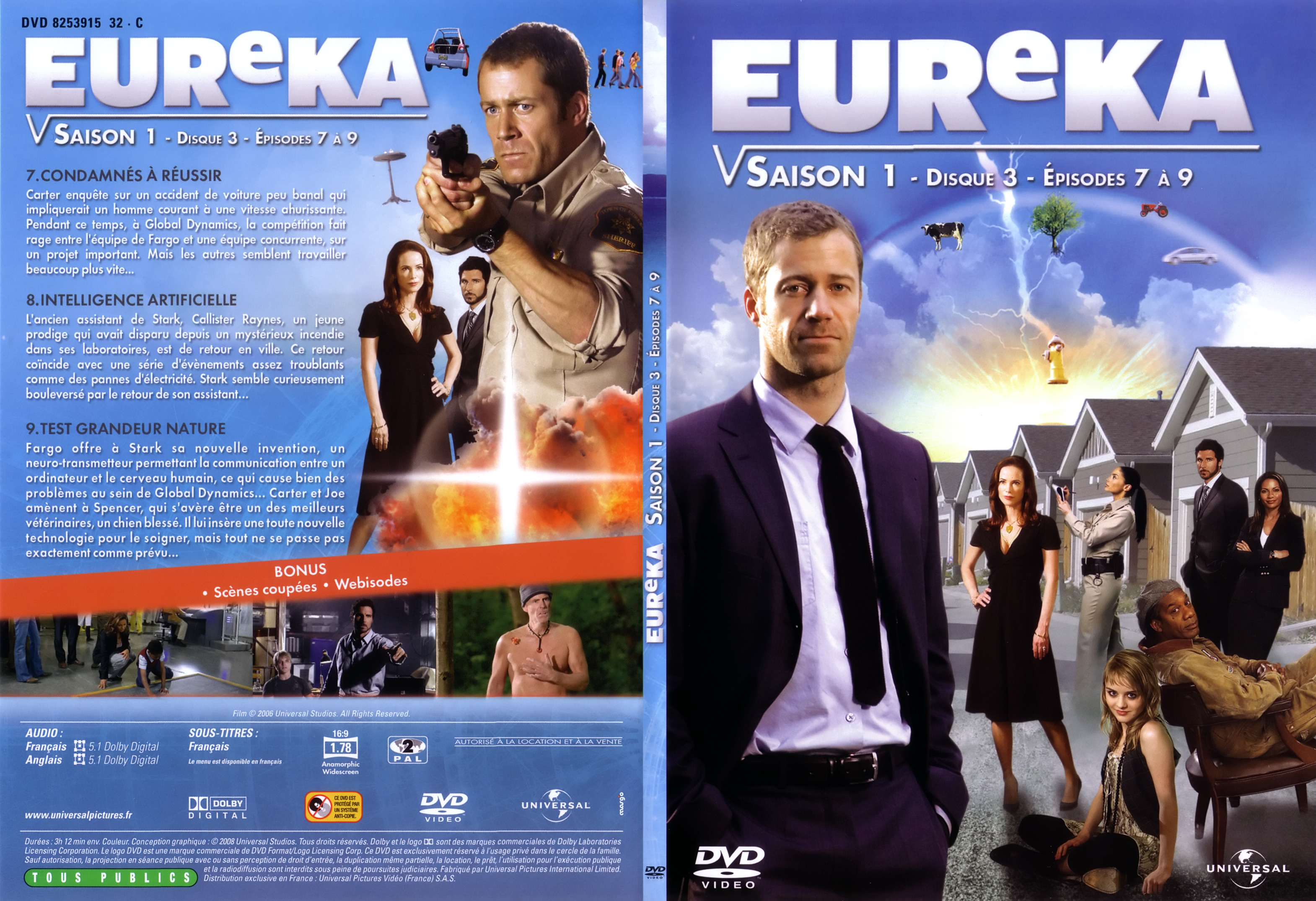 Jaquette DVD Eureka saison 1 DVD 3