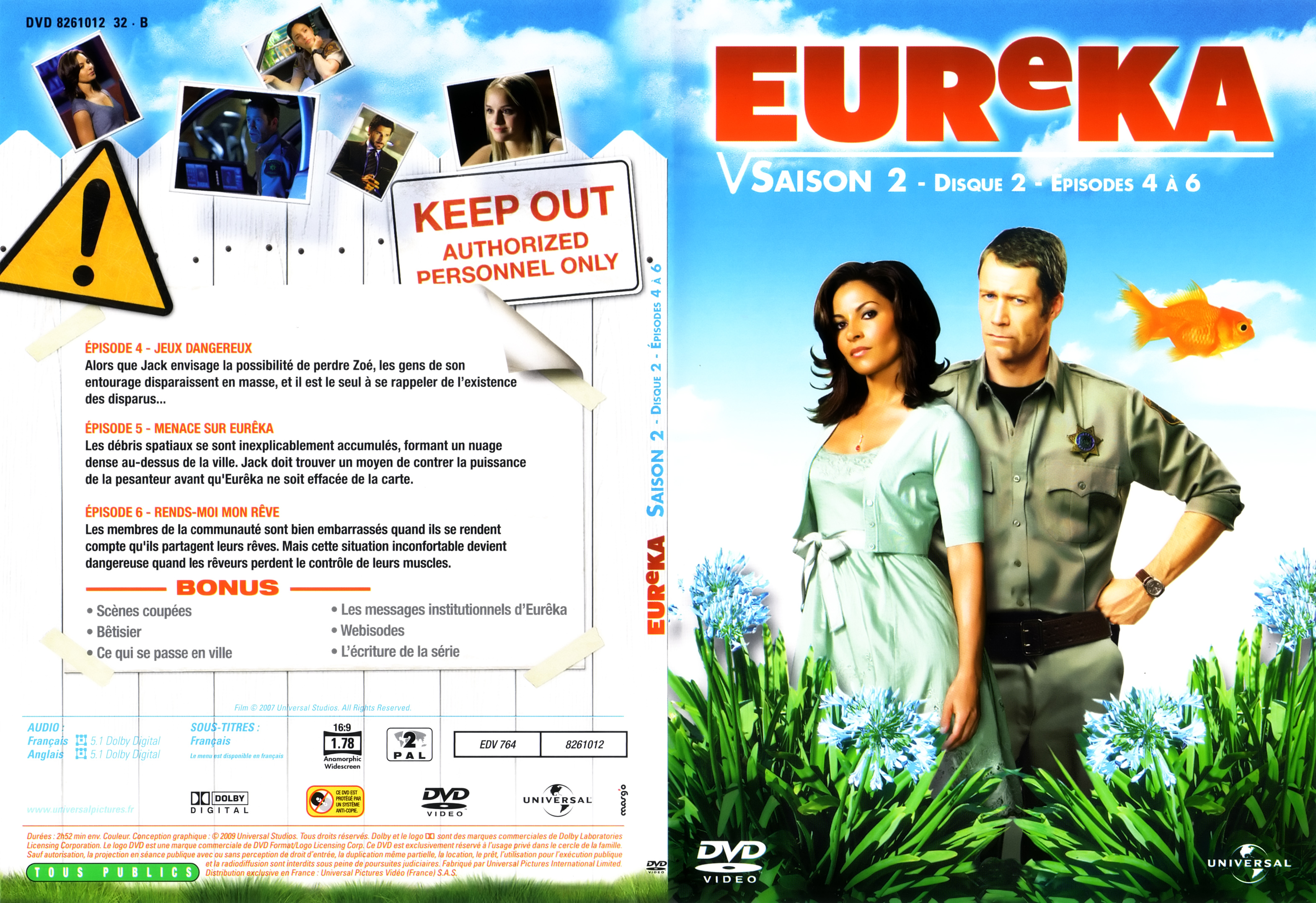 Jaquette DVD Eureka saison 2 DVD 2