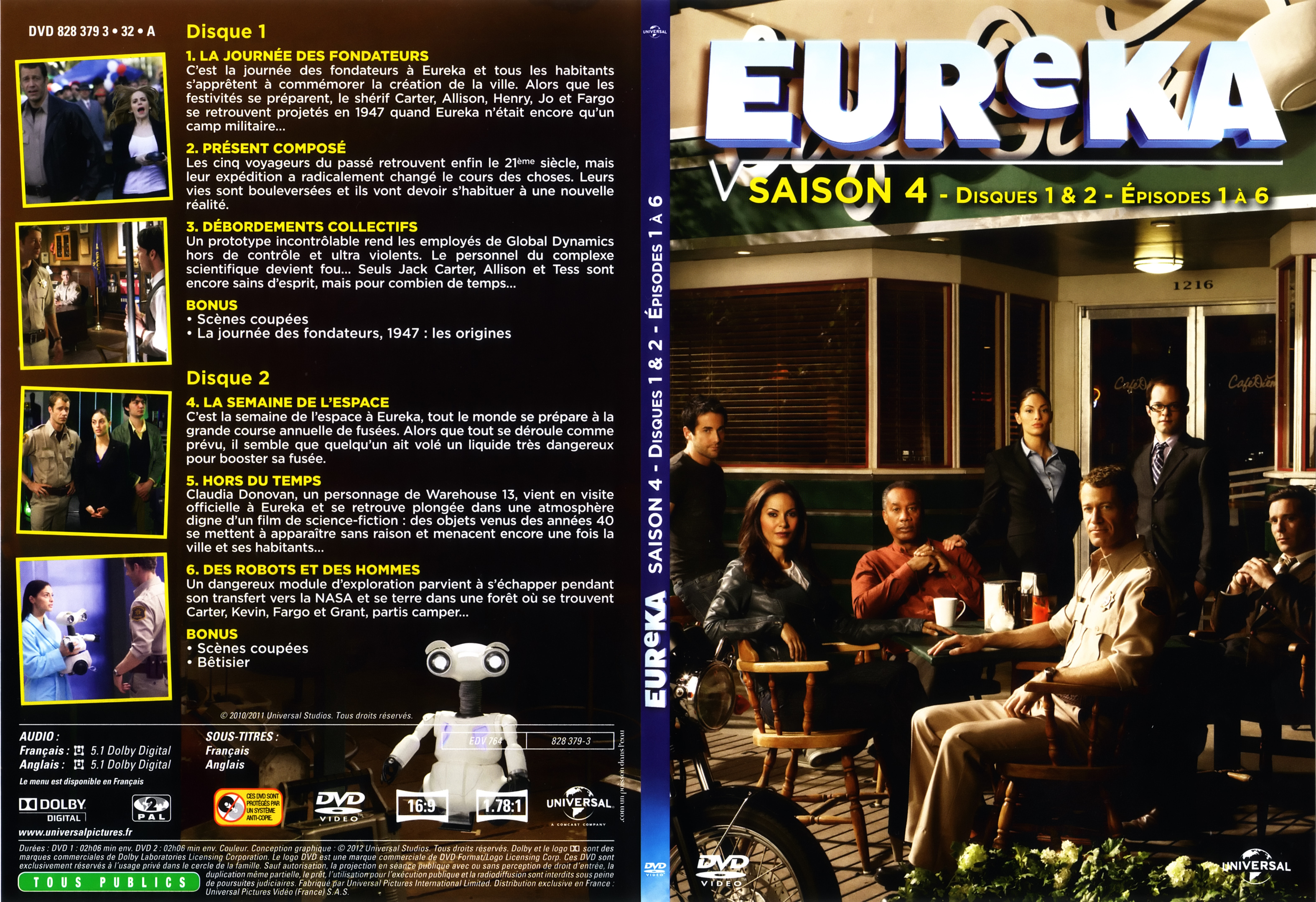 Jaquette DVD Eureka saison 4 DVD 1