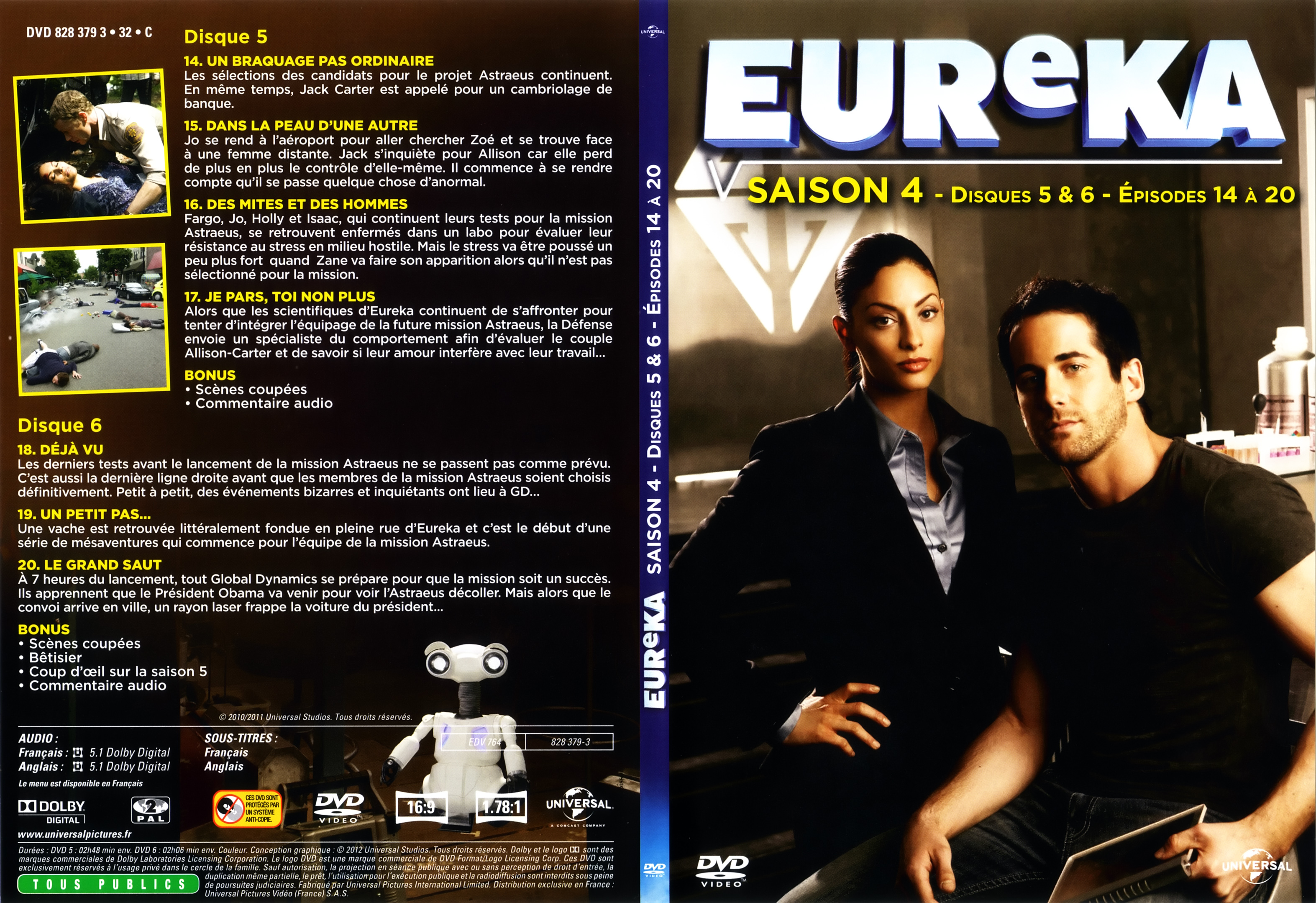 Jaquette DVD Eureka saison 4 DVD 3