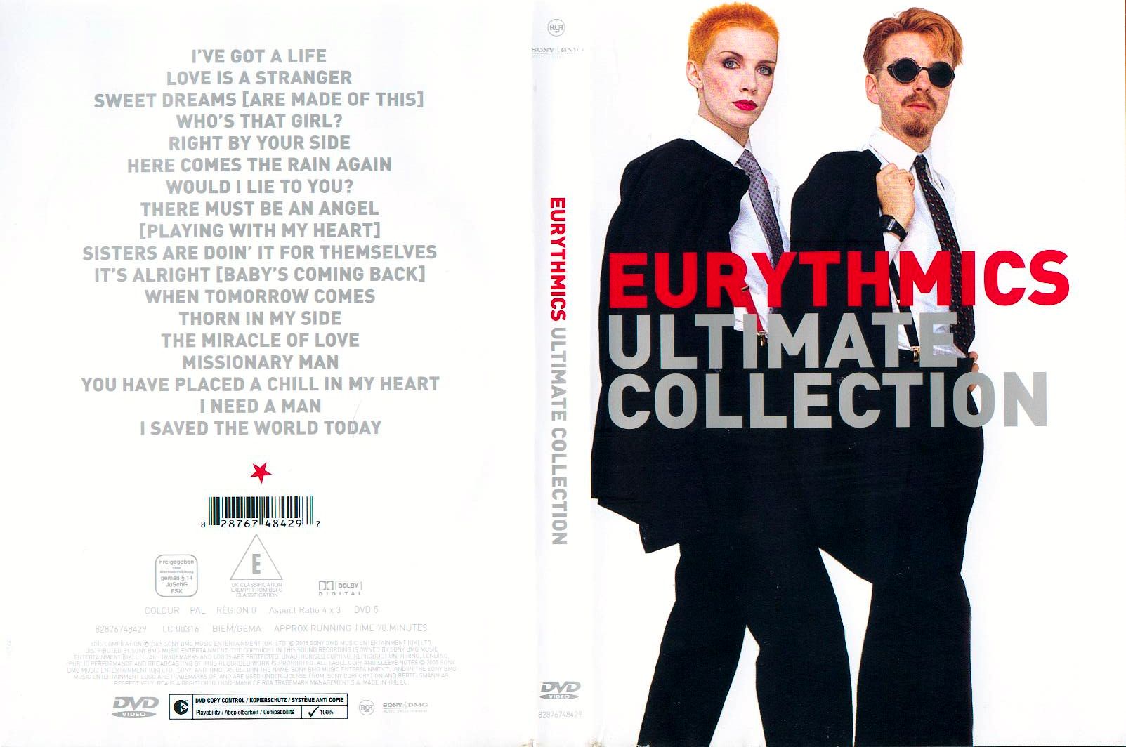 Jaquette DVD Eurythmics Ultimate Collection