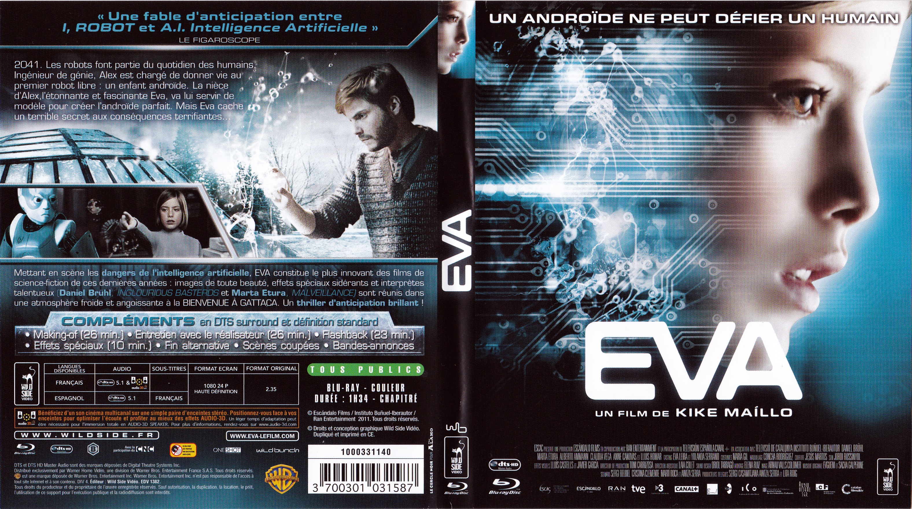 Jaquette DVD Eva 2011 (BLU-RAY)