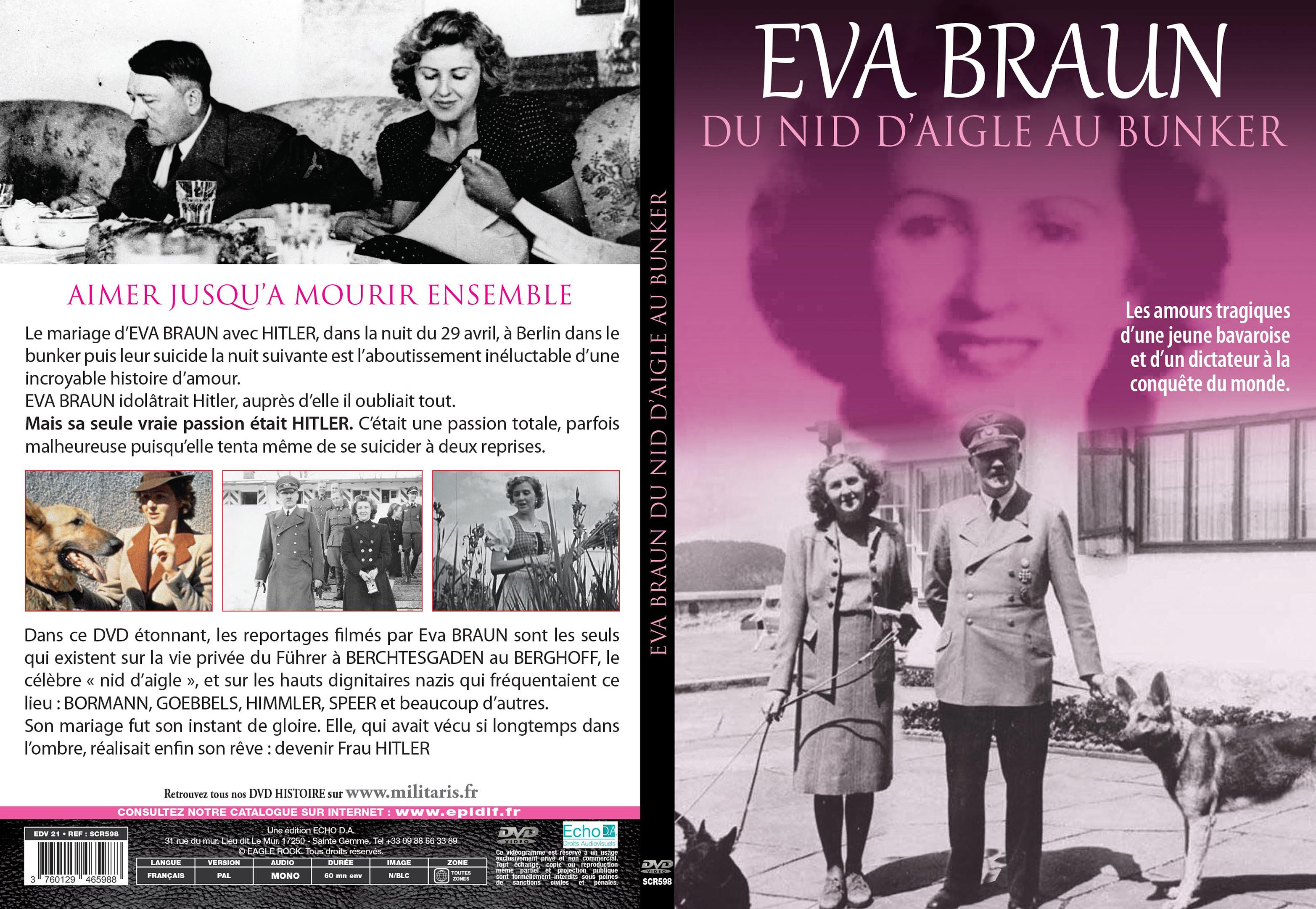 Jaquette DVD Eva Braun  Du nid d