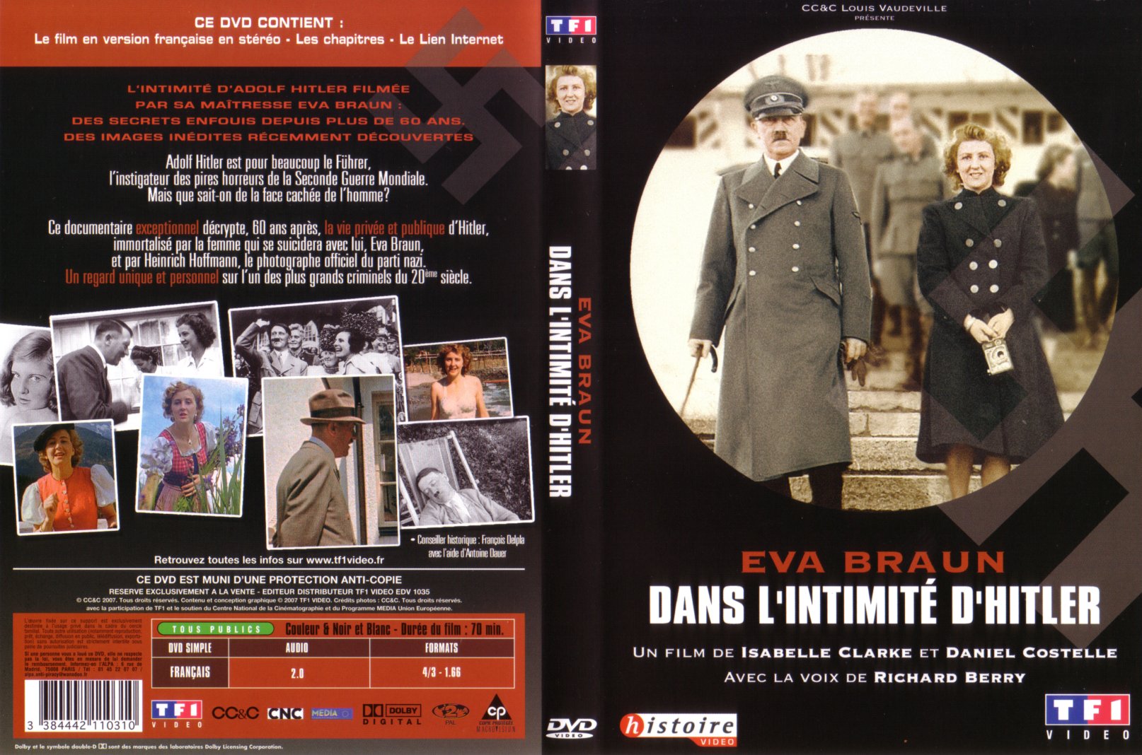 Jaquette DVD Eva Braun (dans l