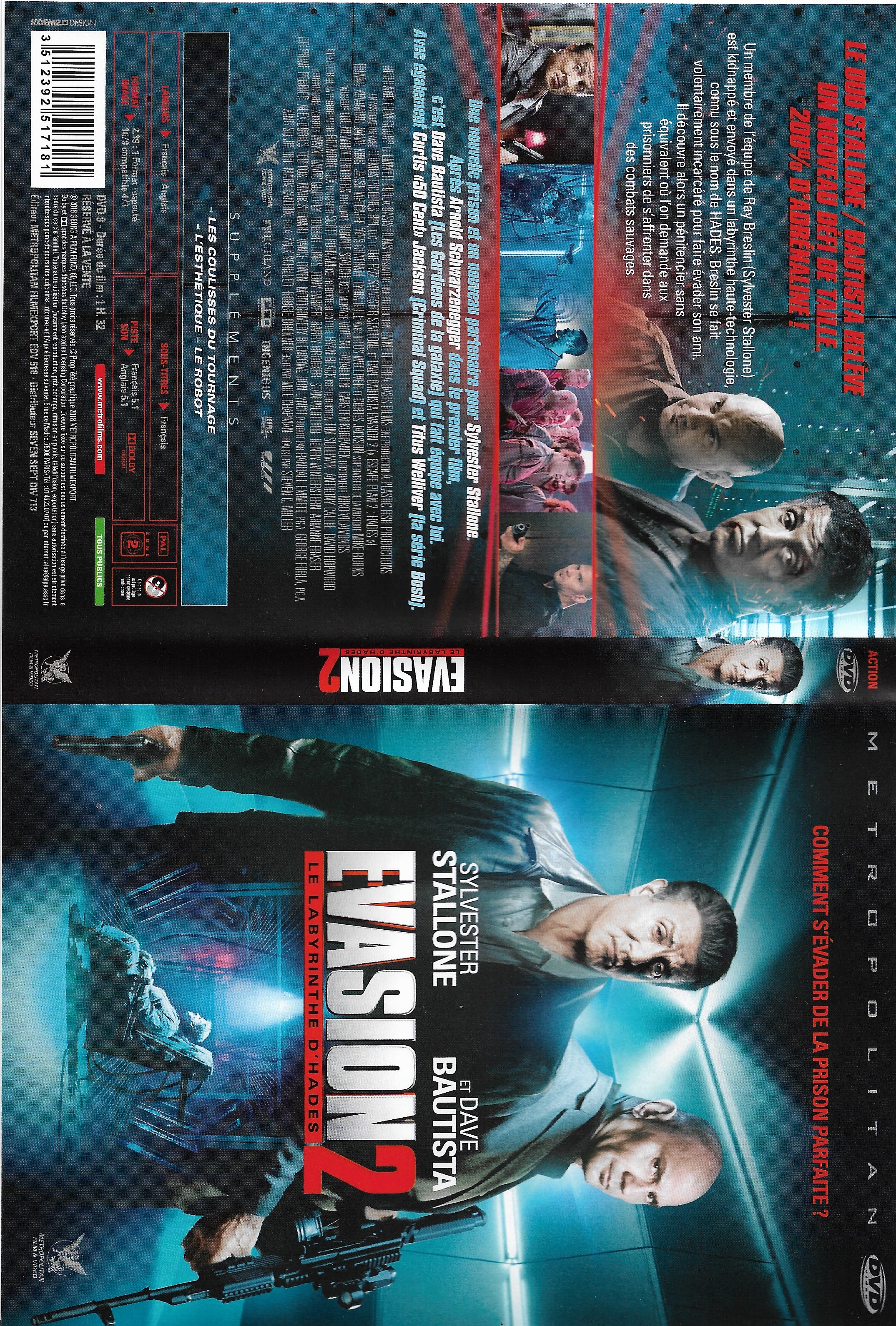 Jaquette DVD Evasion 2