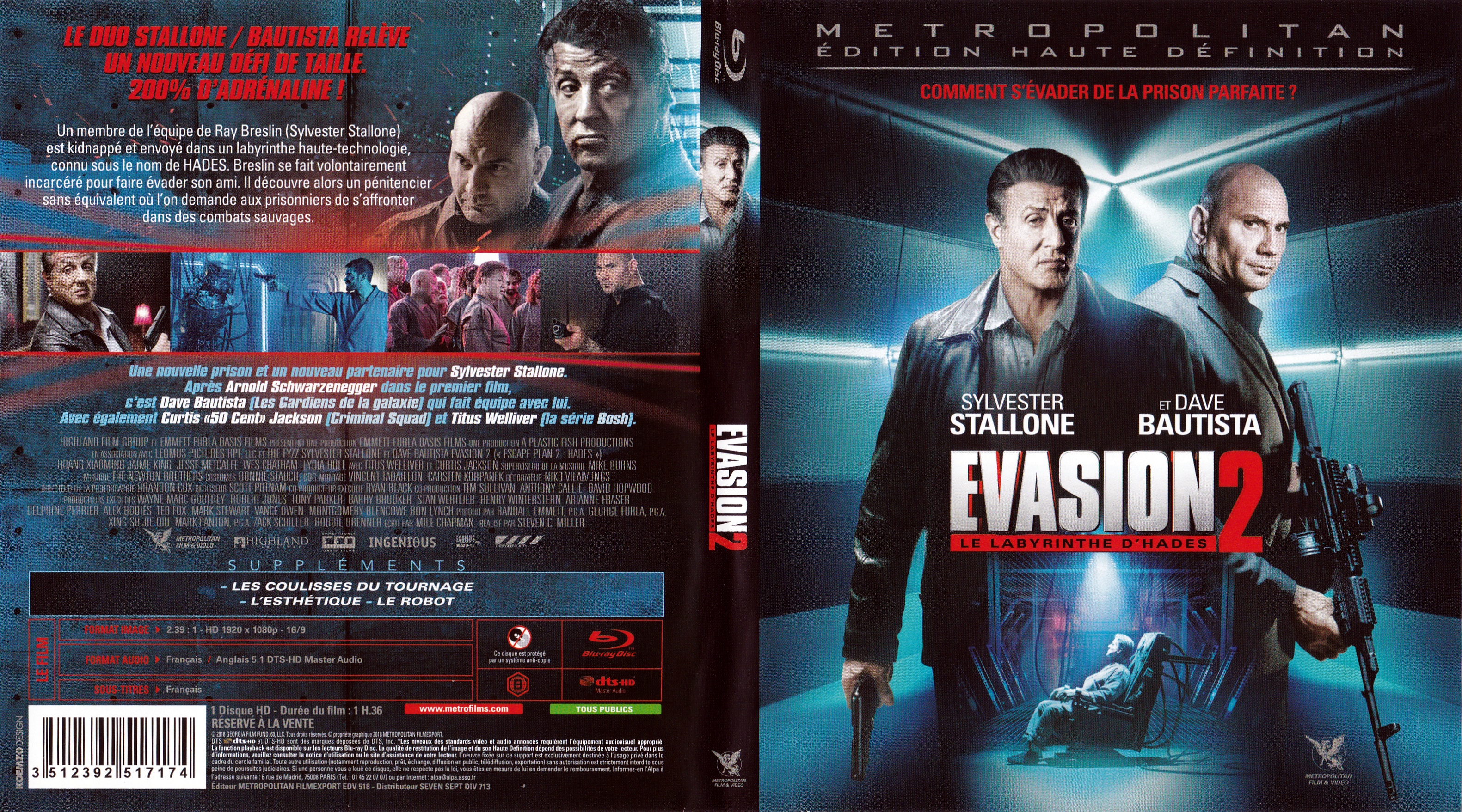 Jaquette DVD Evasion 2 (BLU-RAY)