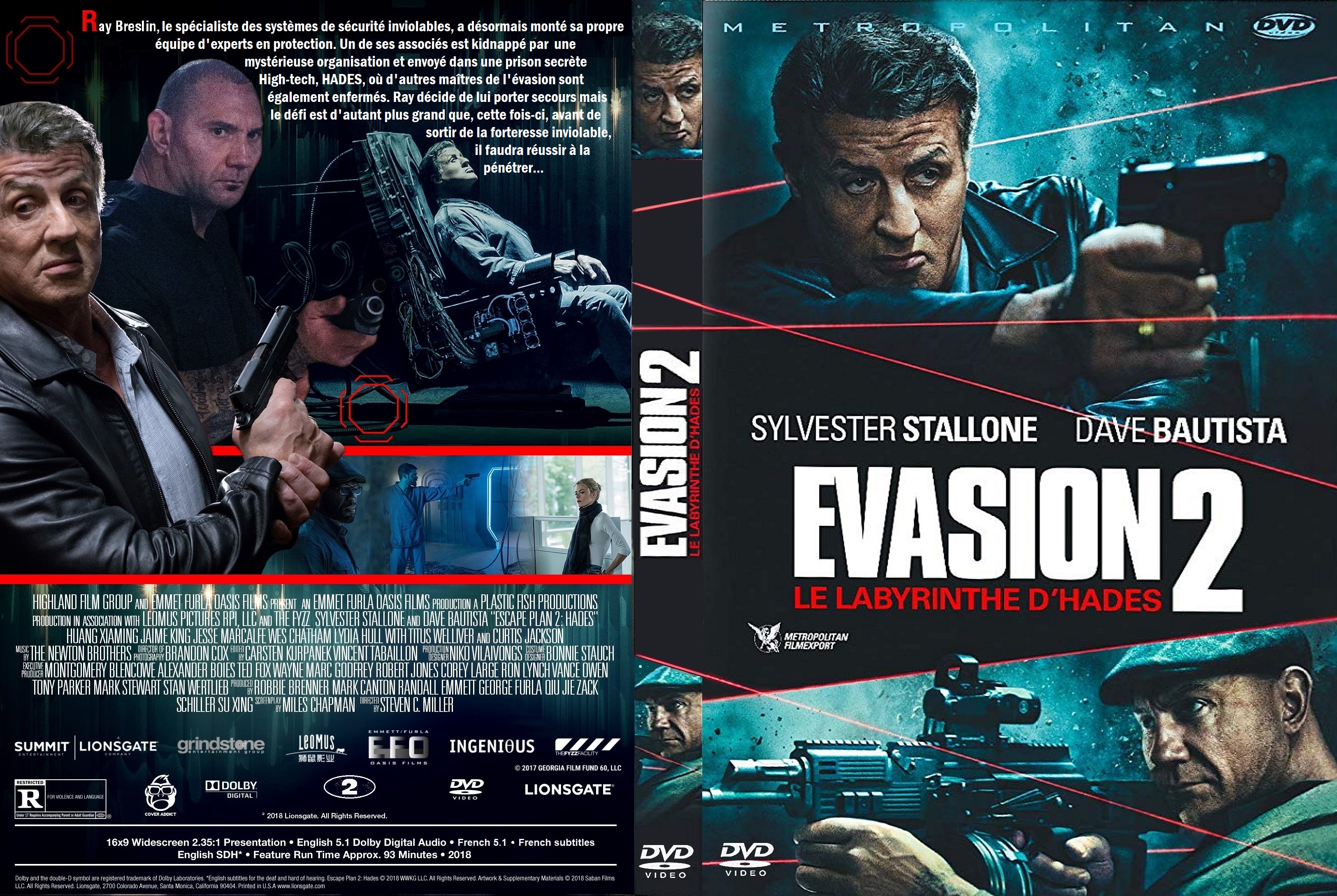Jaquette DVD Evasion 2 custom