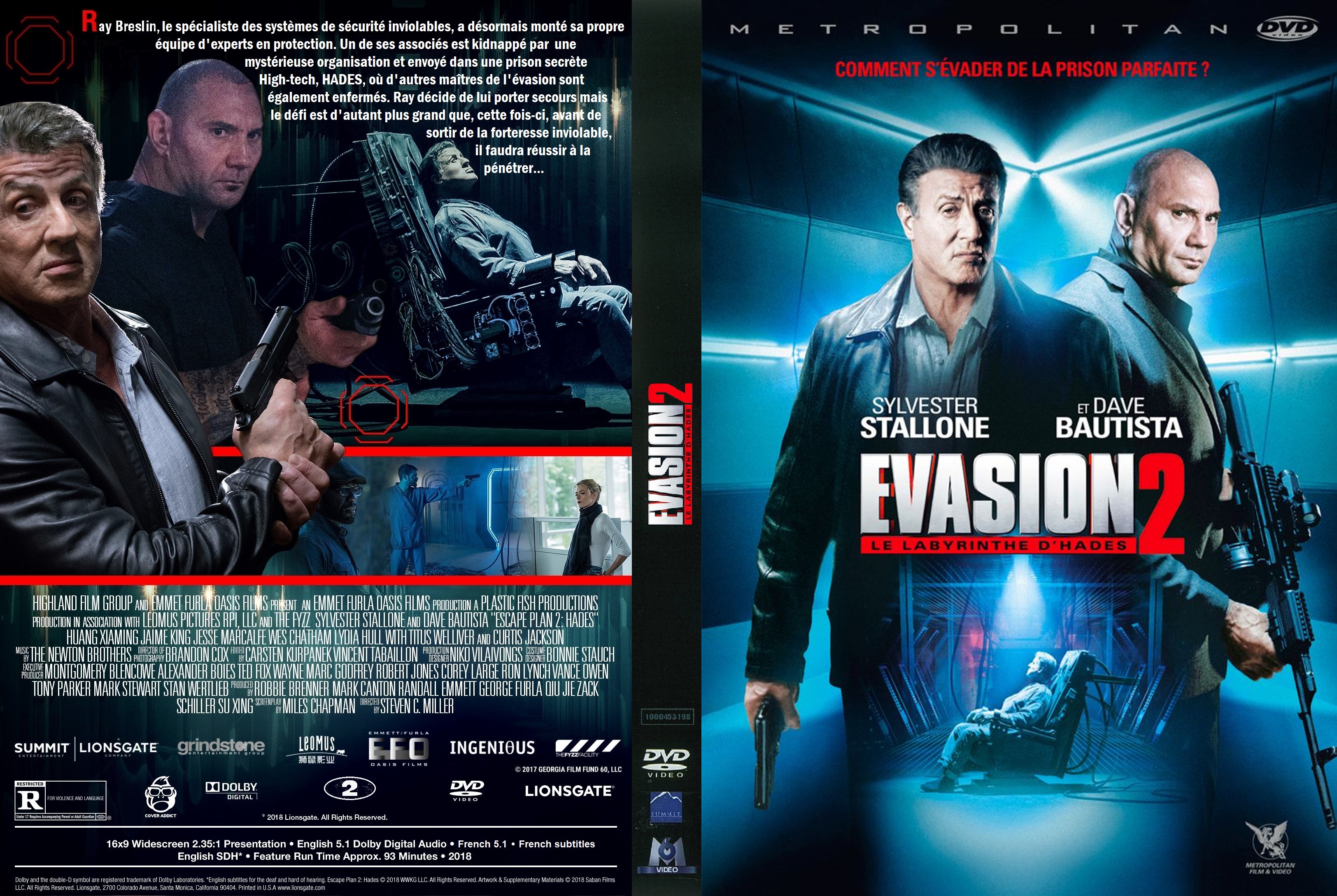 Jaquette DVD Evasion 2 custom v2