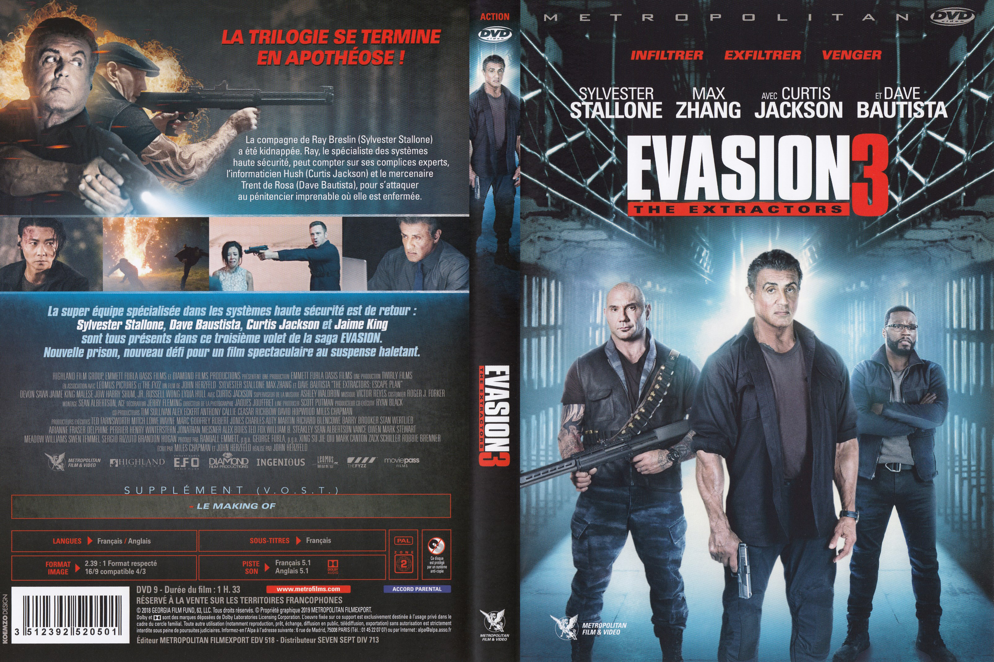 Jaquette DVD Evasion 3