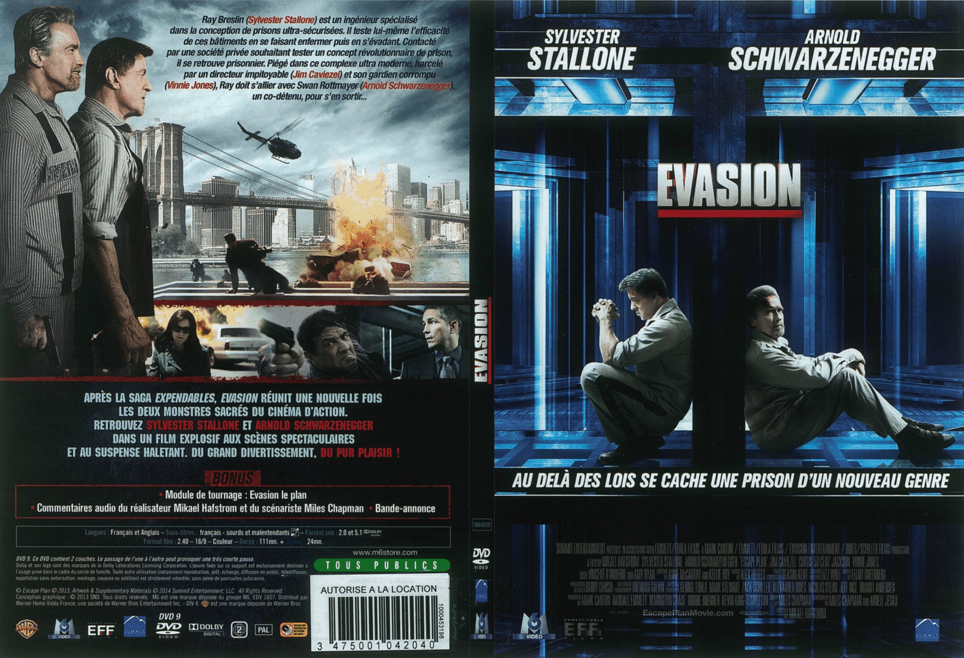 Jaquette DVD Evasion - SLIM