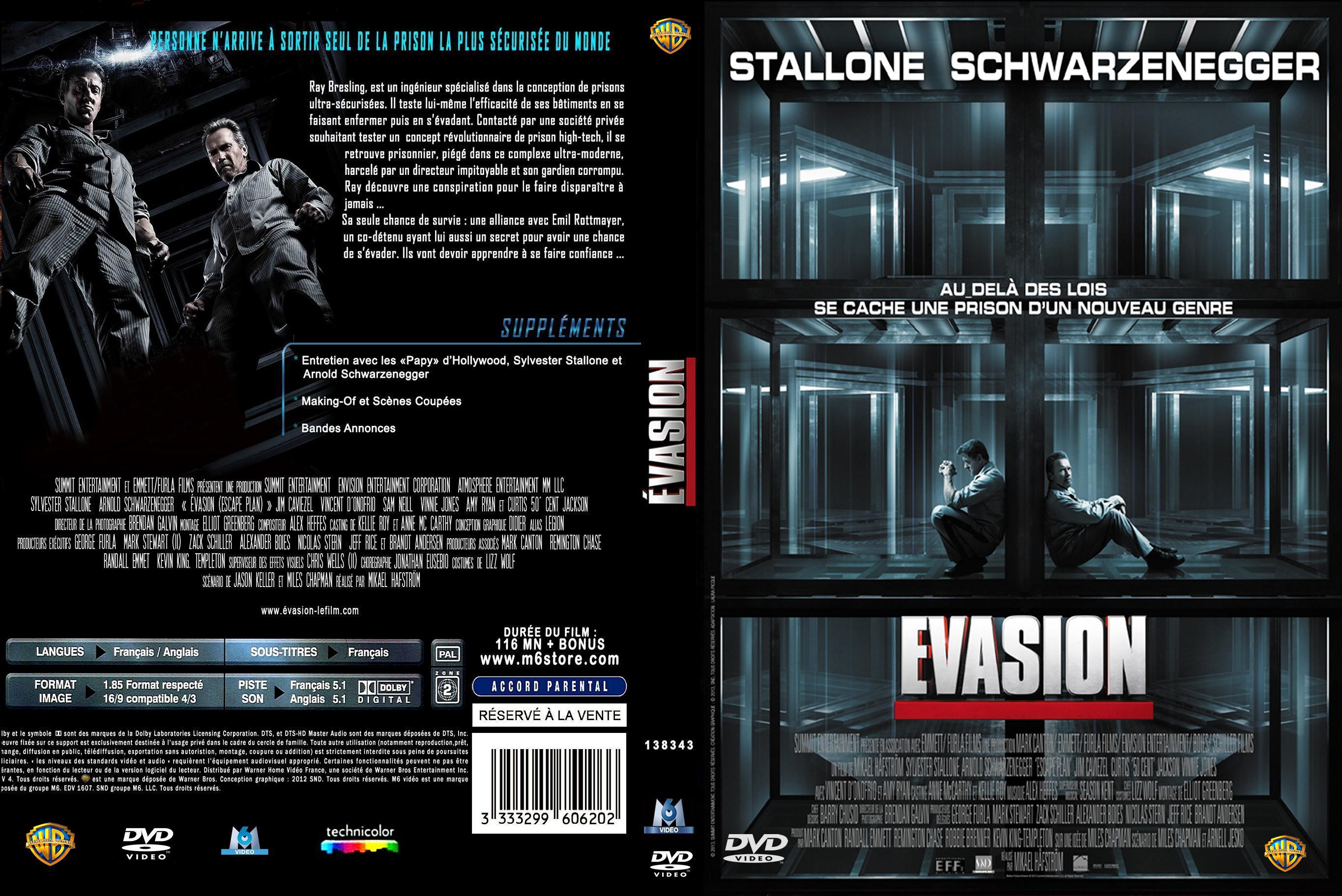 Jaquette DVD Evasion custom
