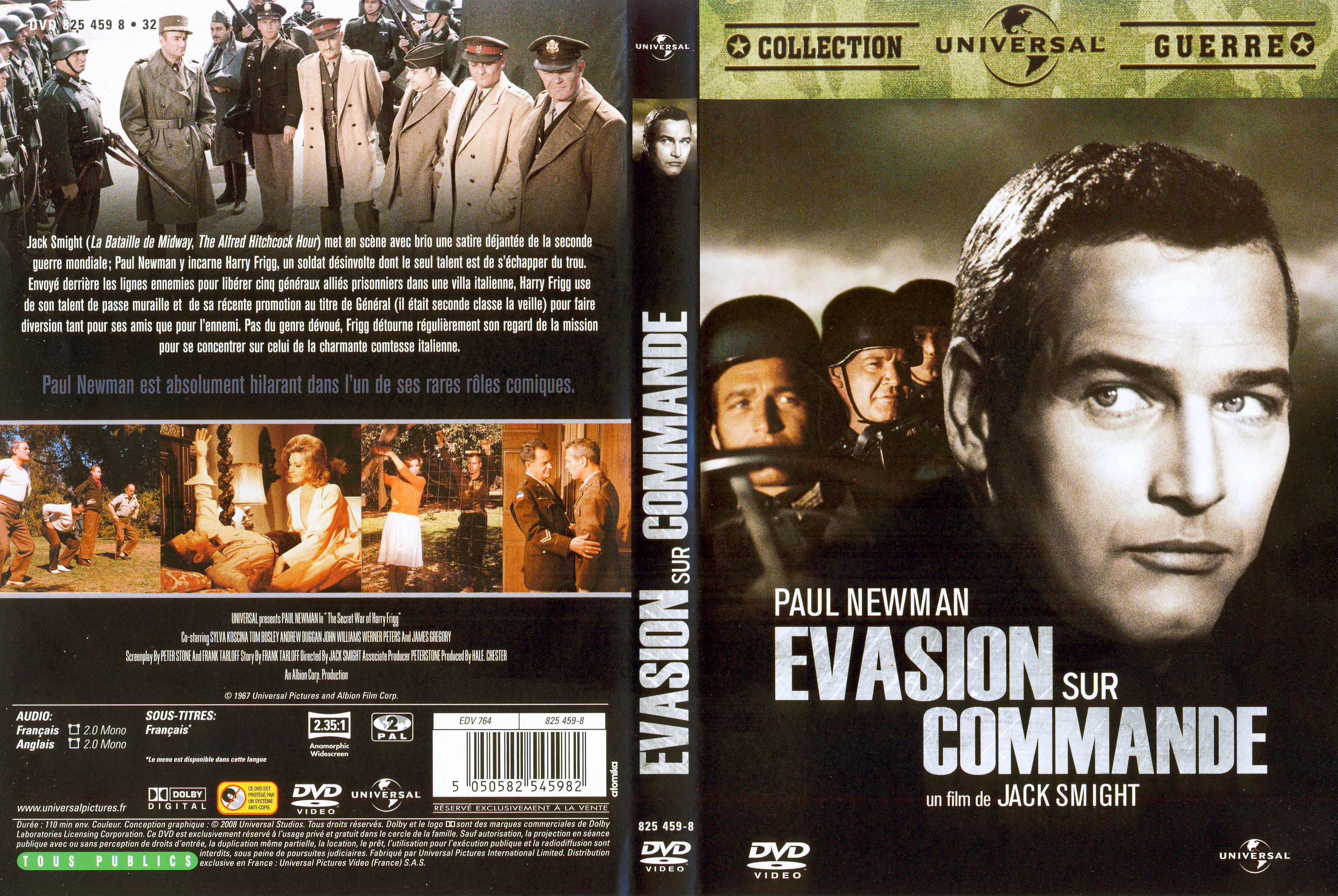 Jaquette DVD Evasion sur commande