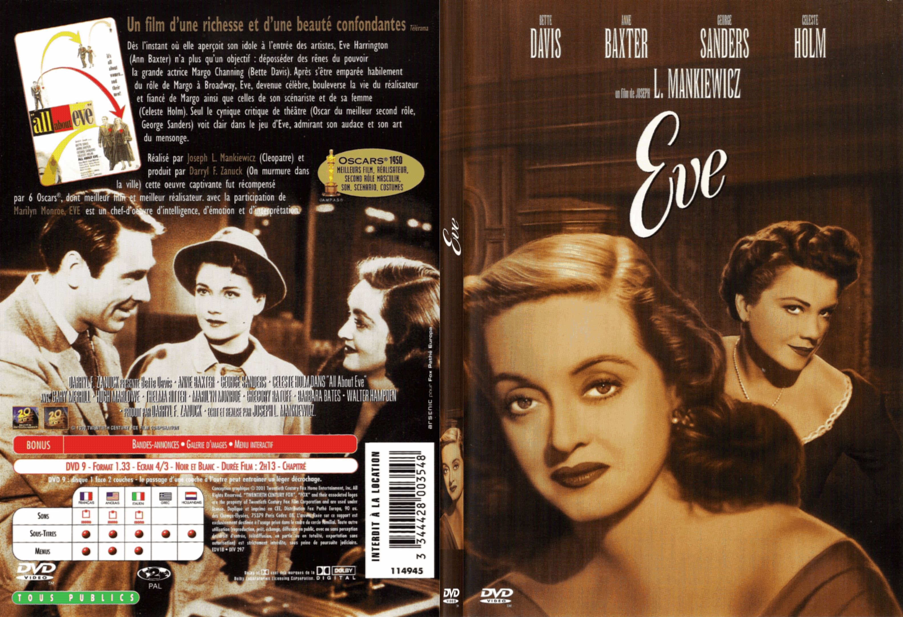 Jaquette DVD Eve - SLIM