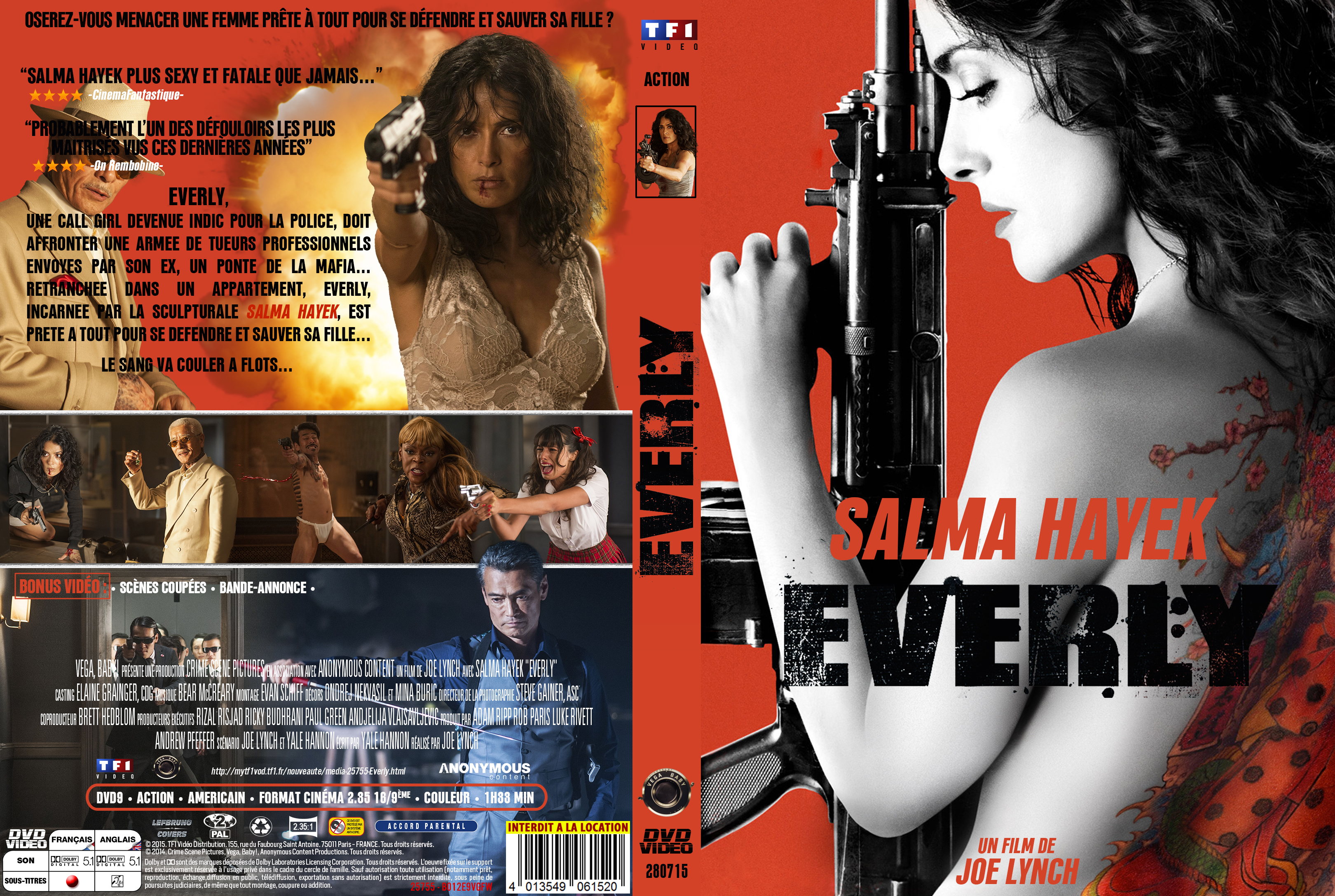 Jaquette DVD Everly custom