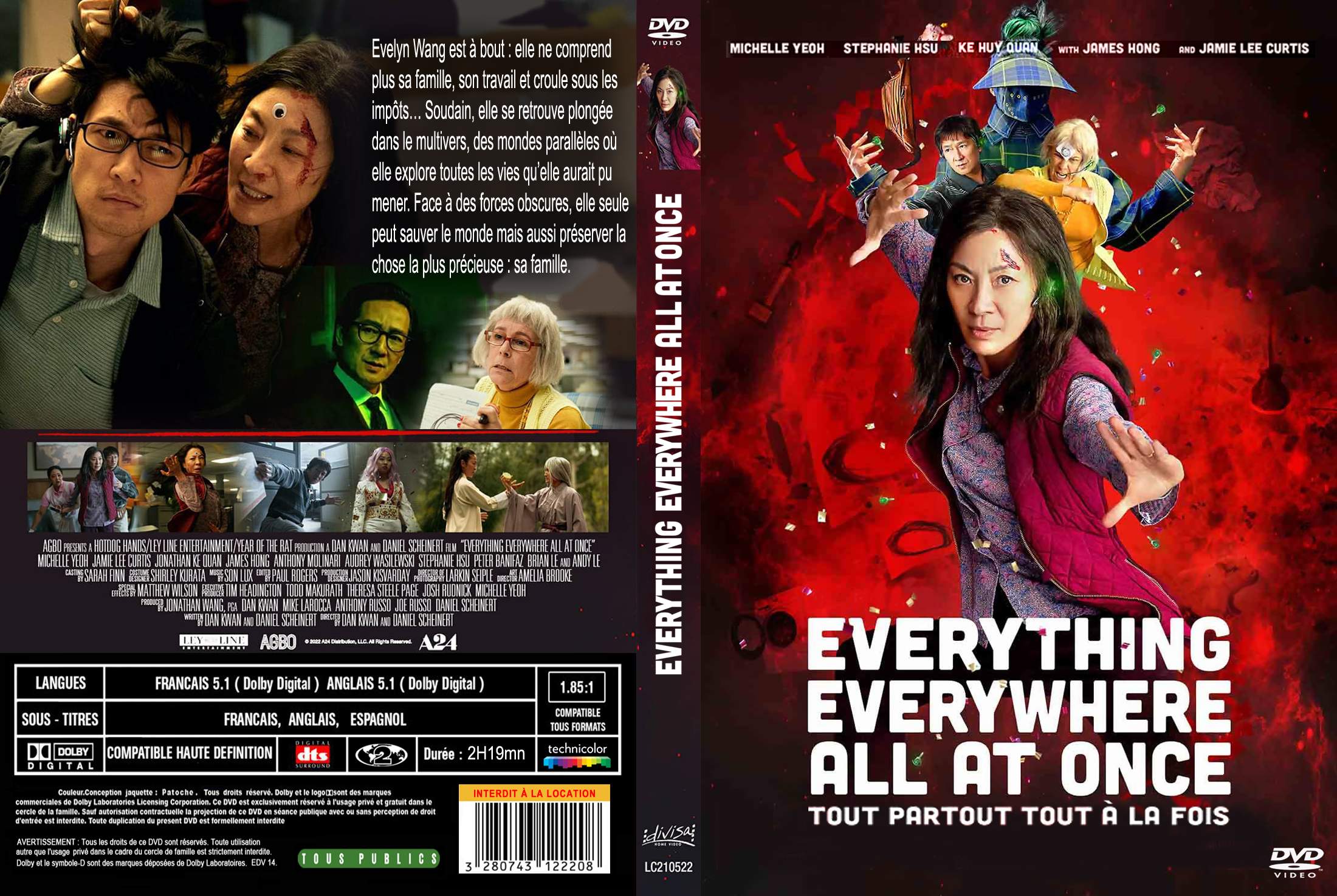 Jaquette DVD Everything Everywhere All at Once custom